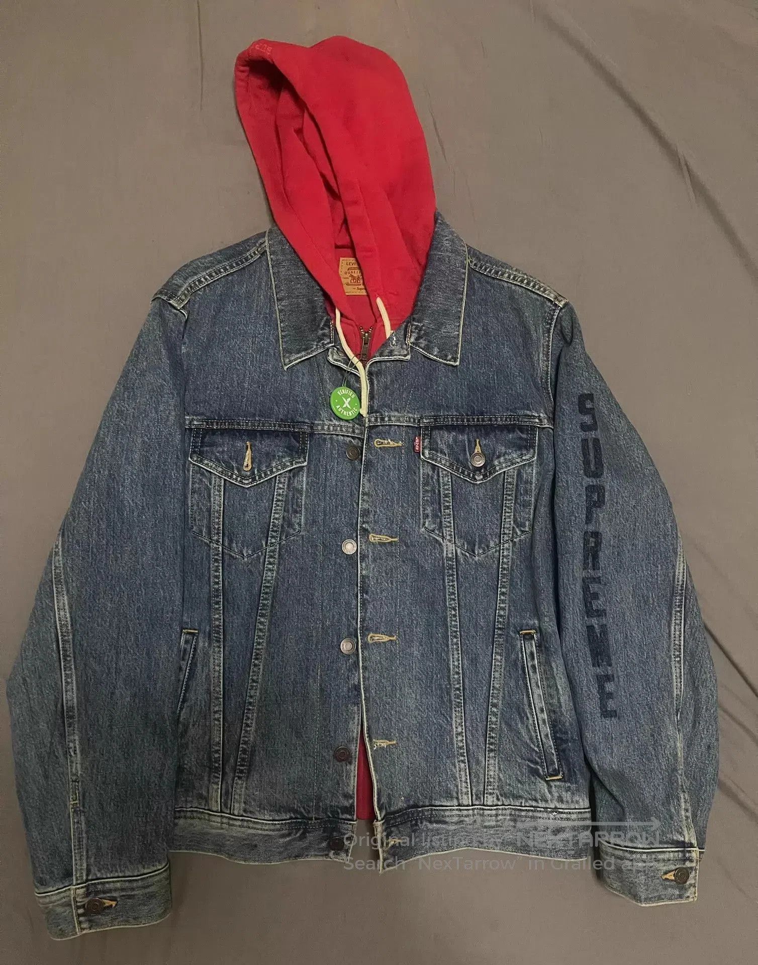Levi's × Supreme Supreme x Levi's Hooded Jacket Black White | Grailed