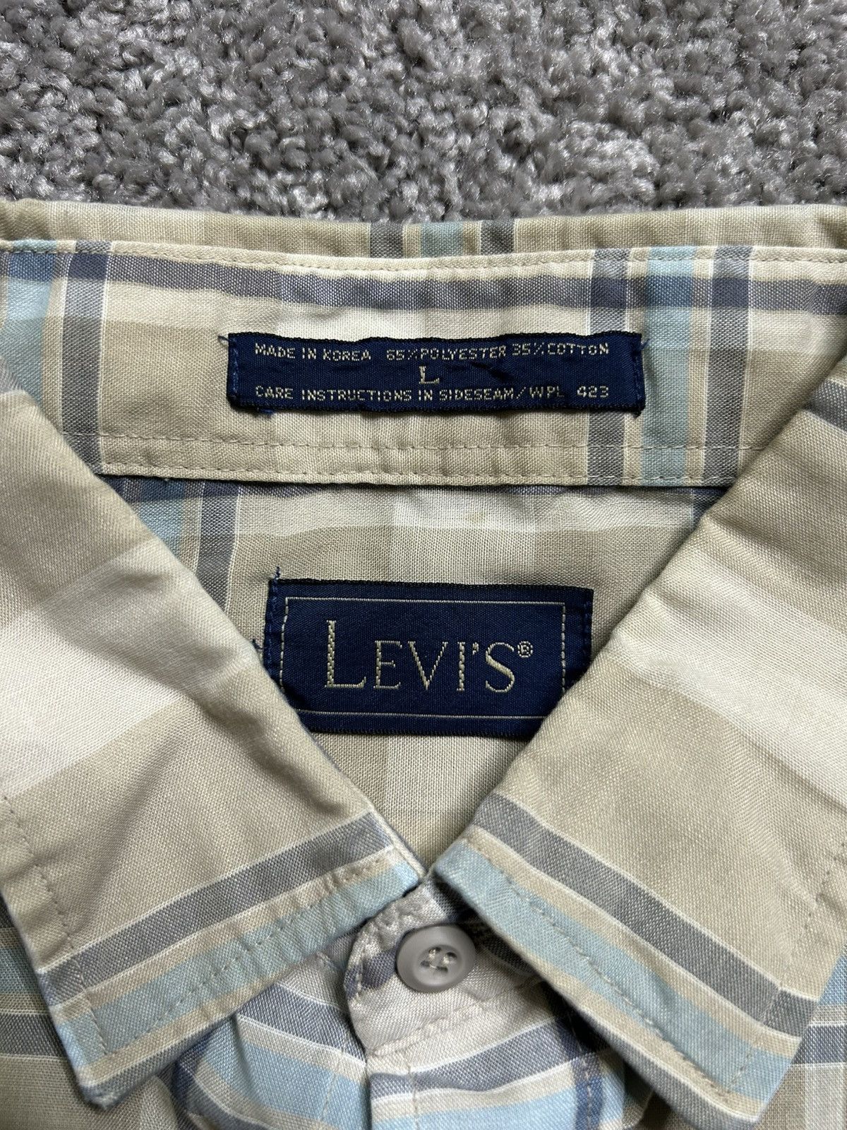 Levi's Vintage 80s/90s Levi’s Plaid Button Up Shirt Checkered Size US L / EU 52-54 / 3 - 5 Thumbnail