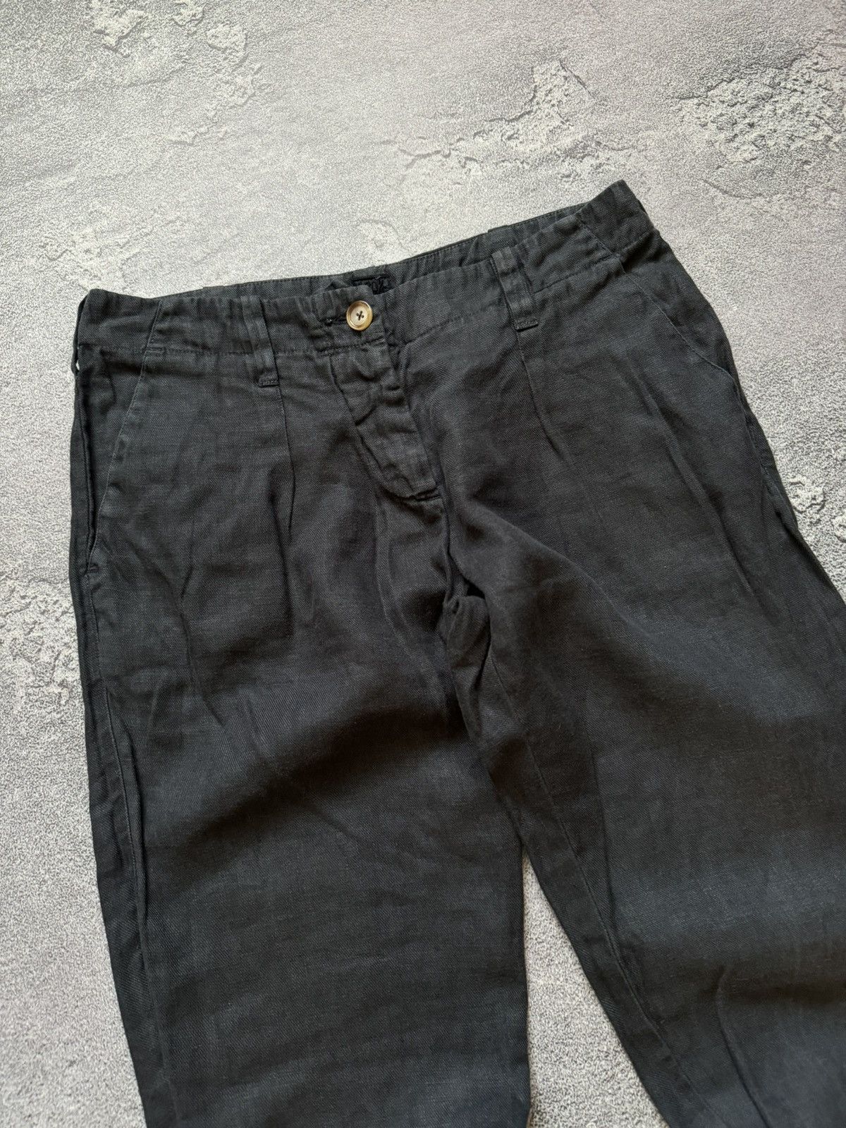 120% Lino × Designer 120% Lino S Wmns dark gray pant trouser chino Size 25" / US 0 / IT 36 - 8 Thumbnail