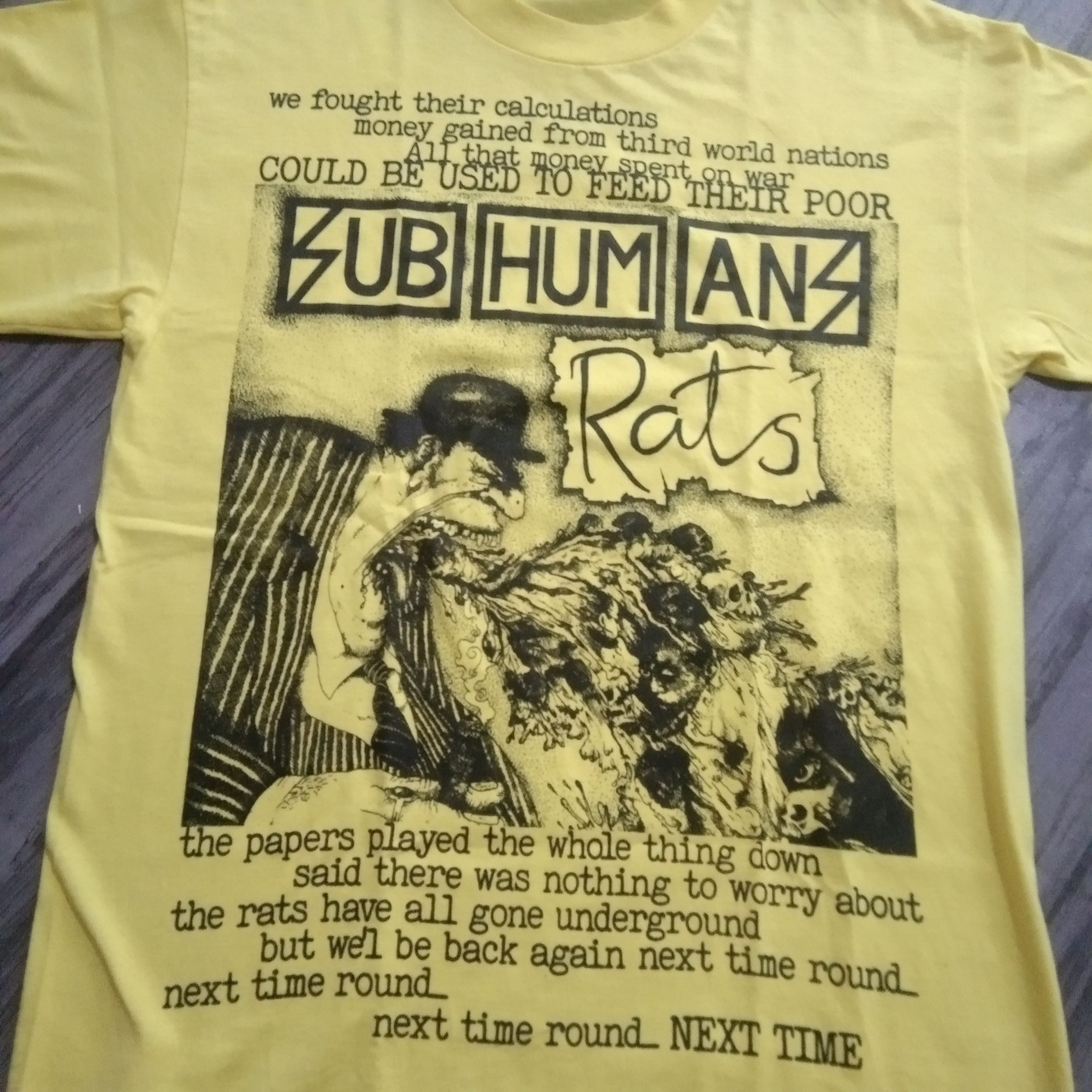 Band Tees Vintage Subhumans "Rats" Band Tshirts Size US L / EU 52-54 / 3 - 2 Thumbnail