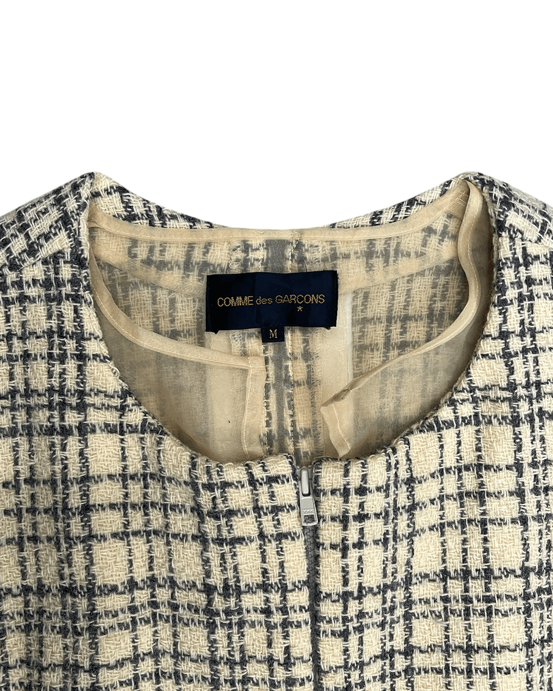Comme des Garcons Comme des Garçons AD1997 Layered Tweed Zip Dress Size M / US 6-8 / IT 42-44 - 9 Thumbnail