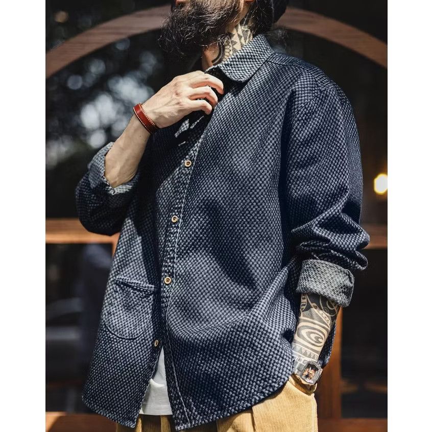 Japanese Brand × PPFM 💥Japanese style harajuku square checkered shirt Size US L / EU 52-54 / 3 - 3 Thumbnail