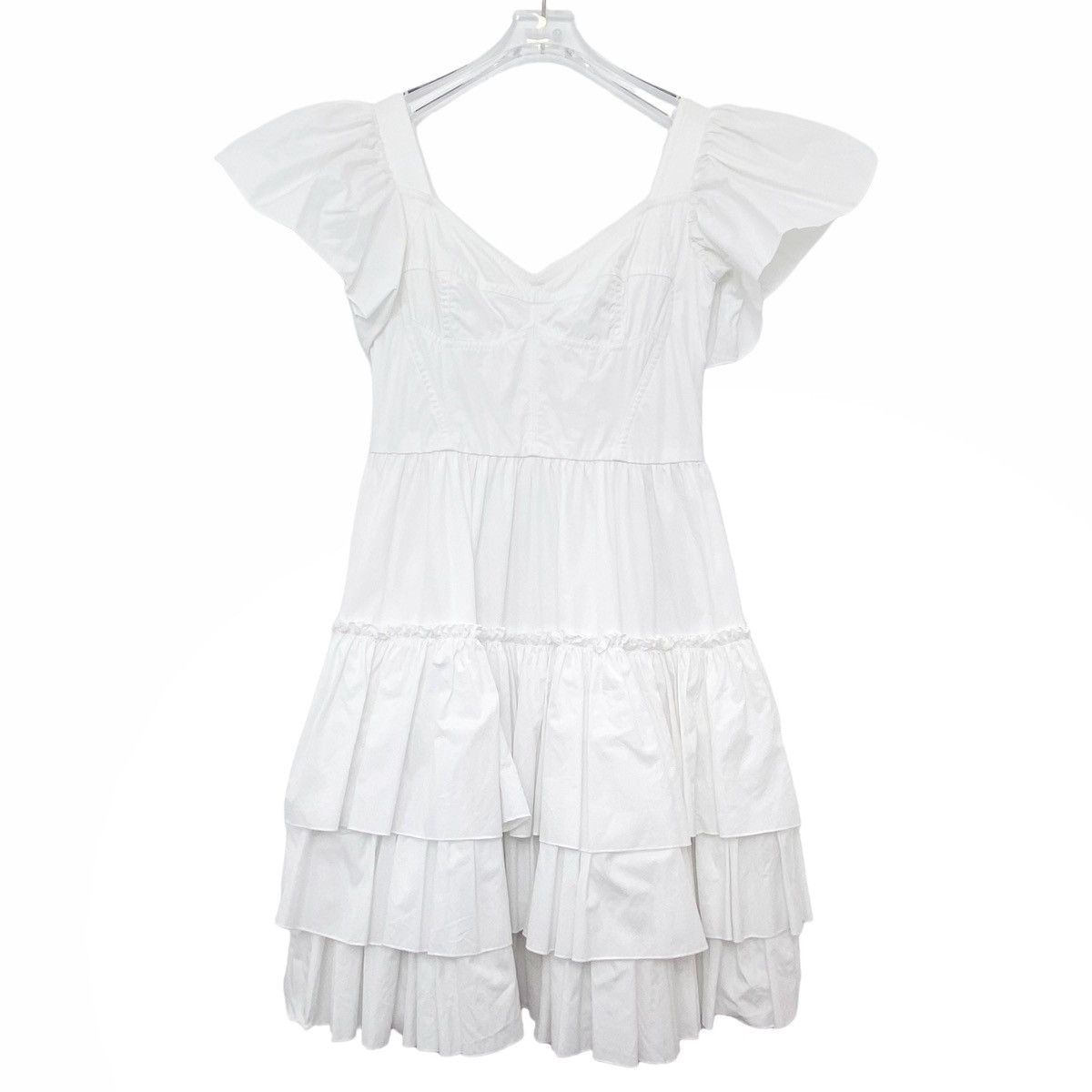 Dolce & Gabbana Dolce & Gabbana White Corset Dress K26WX Size L / US 10 / IT 46 - 1 Thumbnail