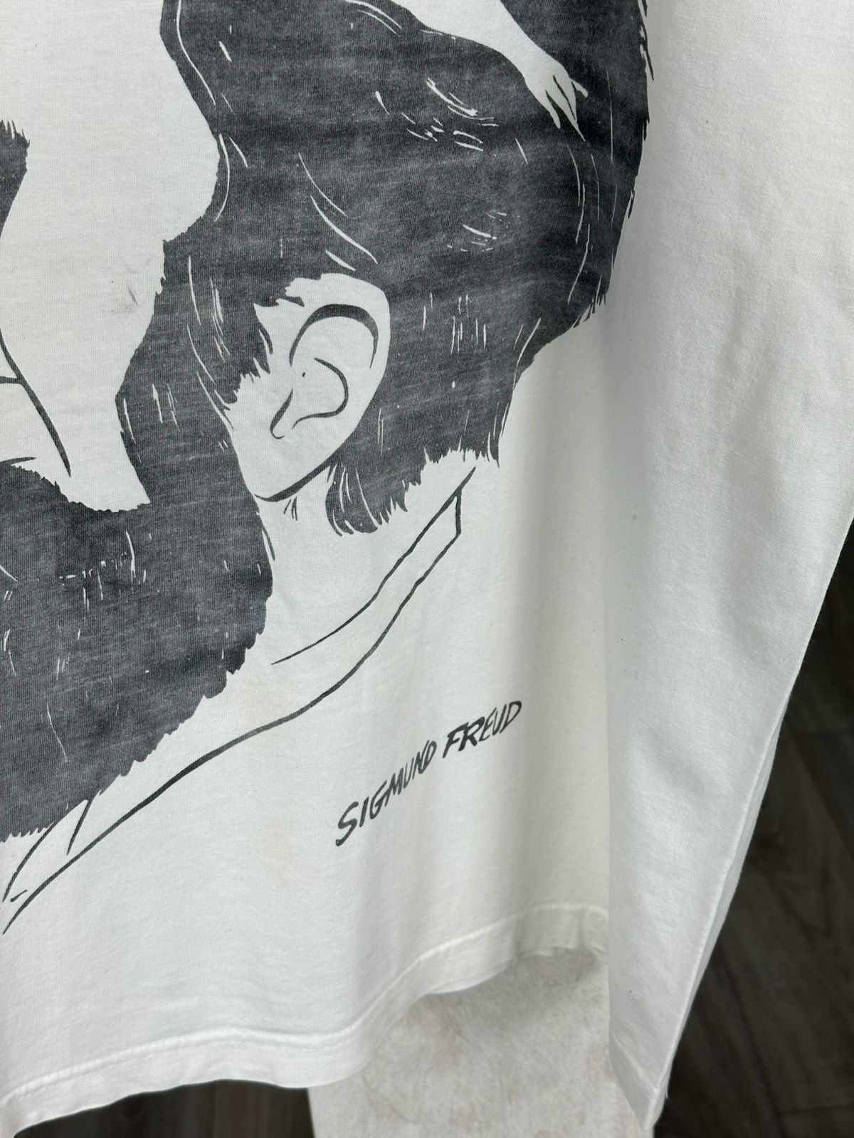 Unsound Rags Sigmund Freud Whats On A Mens Mind RARE Vintage Tee 1990s Size US M / EU 48-50 / 2 - 6 Thumbnail