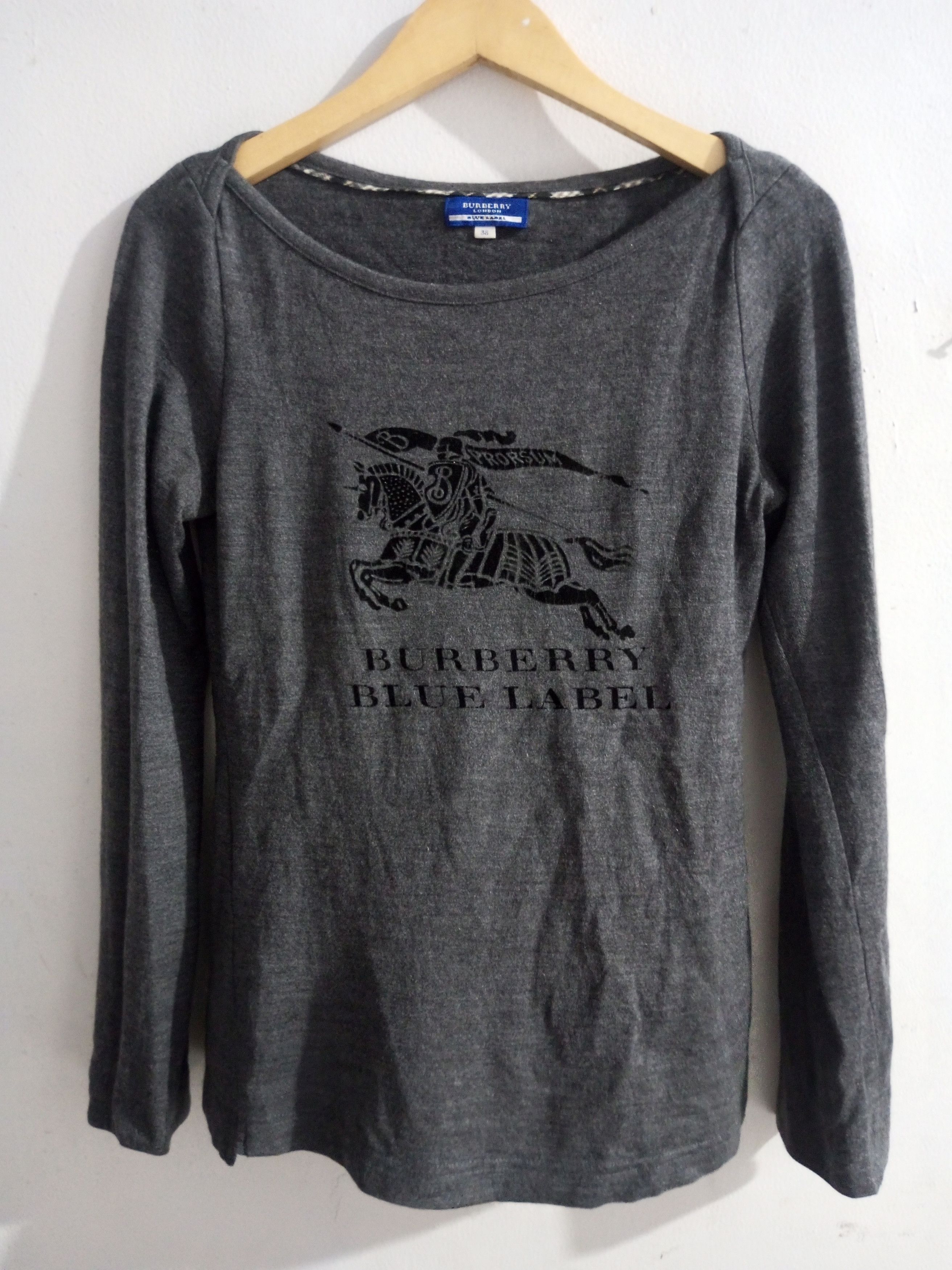 Burberry Burberry london blue label prorsum big logo long sleeve tee Size S / US 4 / IT 40 - 1 Thumbnail