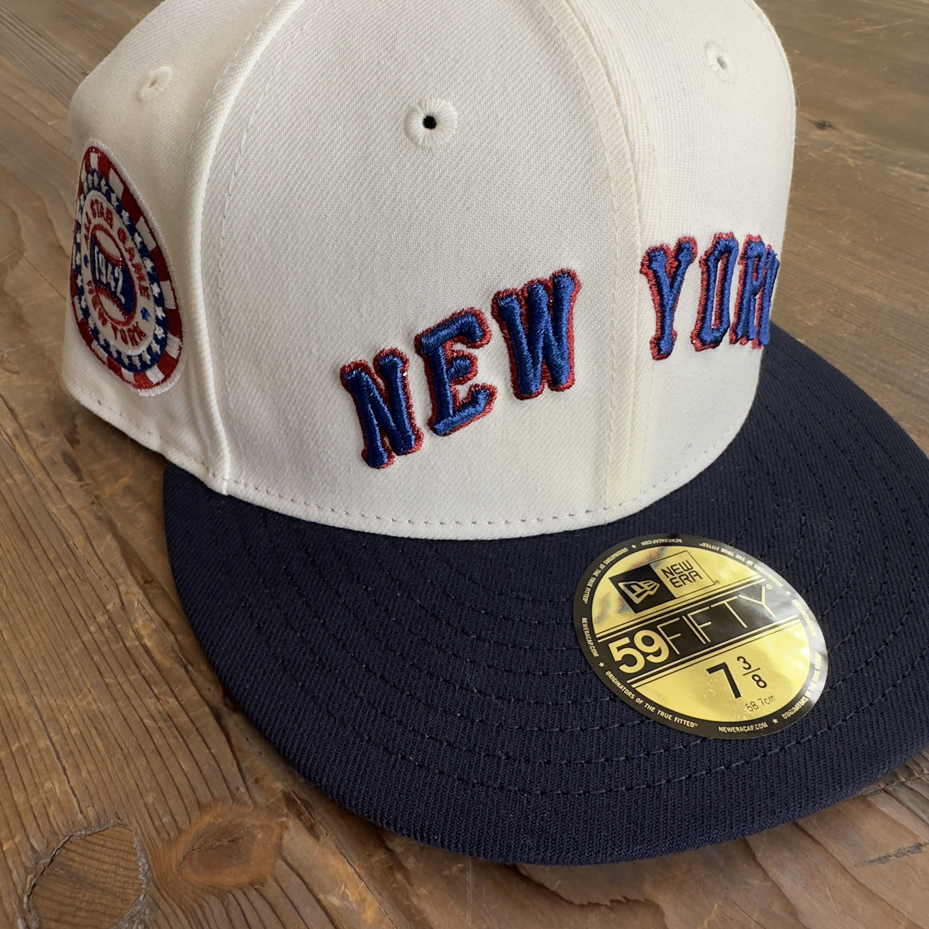 New Era New York Mets New Era 59Fifty 1942 ASG White/Blue 7 3/8" Size ONE SIZE - 2 Thumbnail