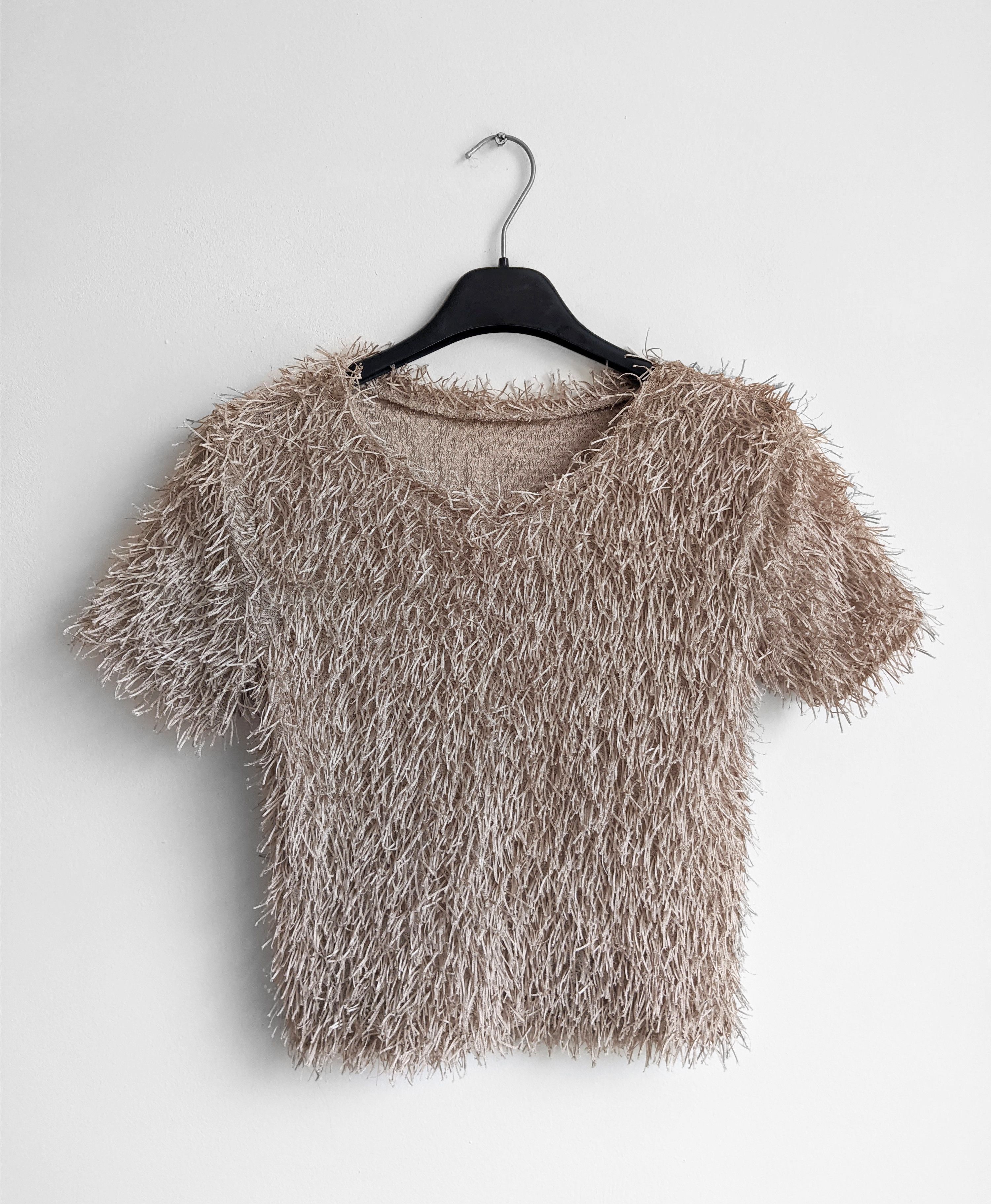 Japanese Brand Vintage Japanese fuzzy tshirt mohair y2k | Grailed