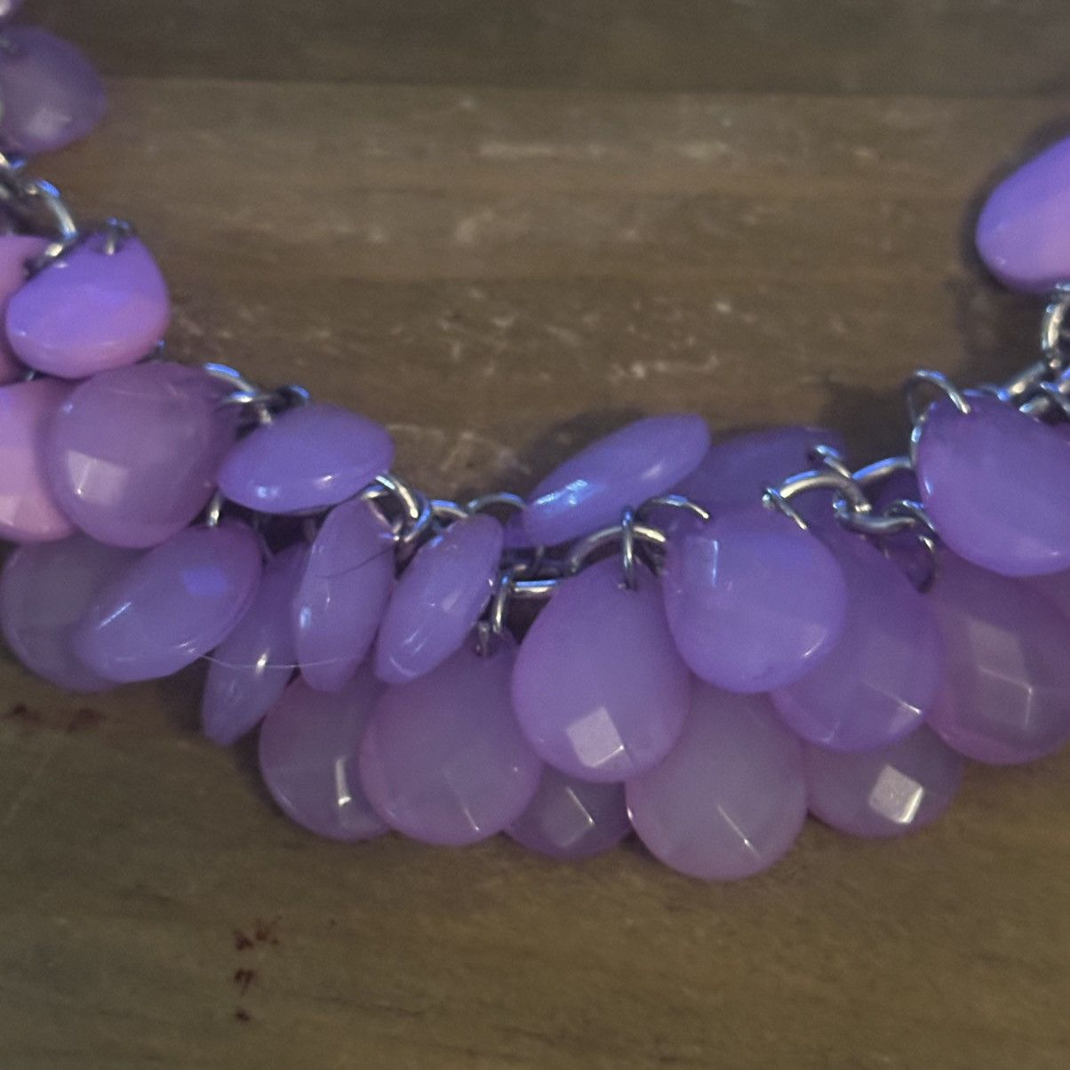 Other Purple cluster teardrop necklace Size ONE SIZE - 3 Thumbnail