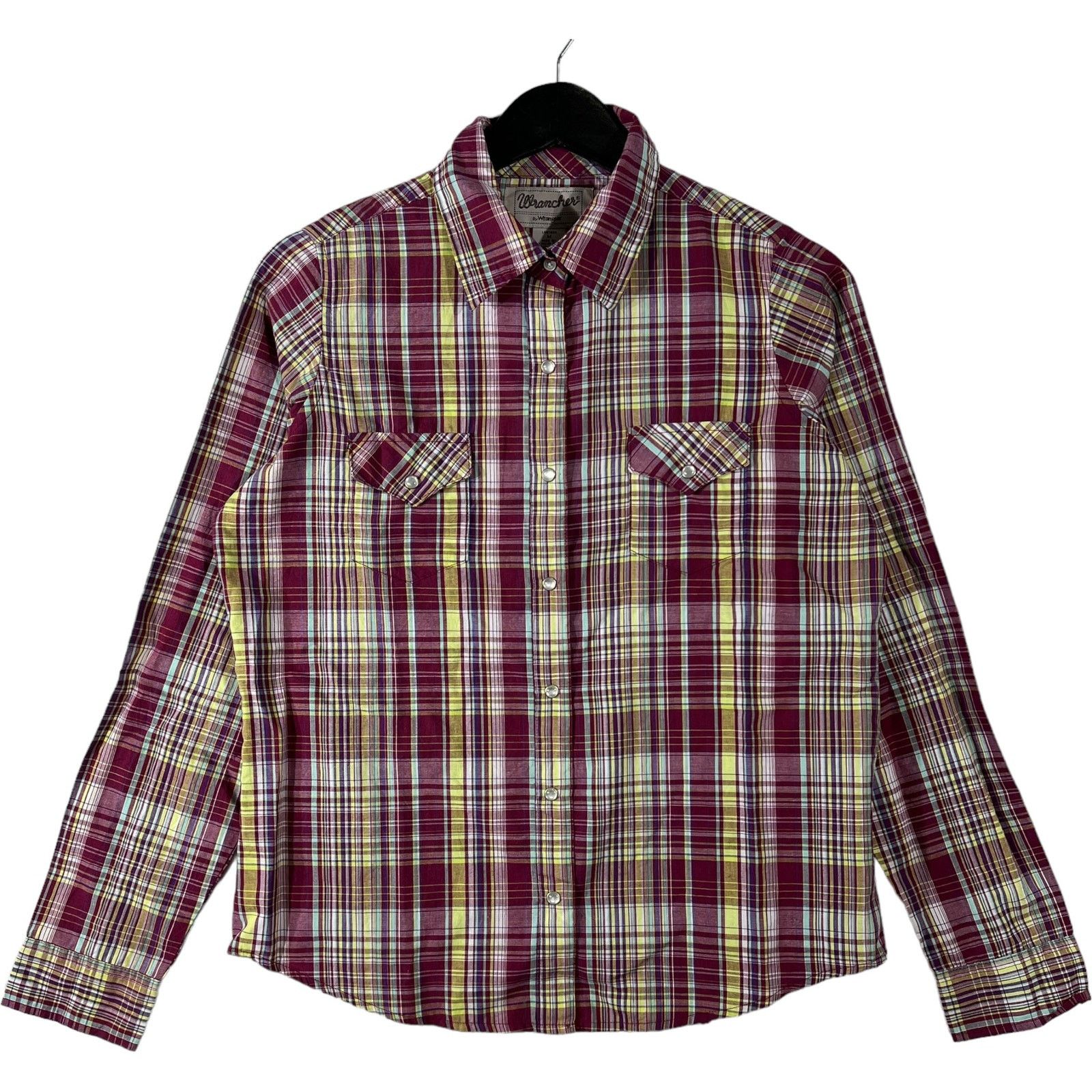 Vintage Women's Wrancher Wrangler Plaid Flannel Size US M / EU 48-50 / 2 - 1 Thumbnail