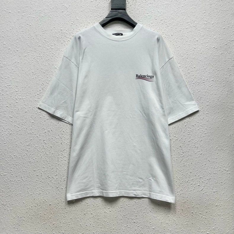 Balenciaga Wave cola printed Logo short sleeve T-shirt