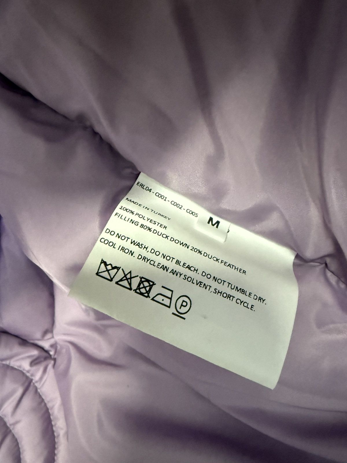 ERL ハート柄キルティングジャケット ERL ハート ダウン