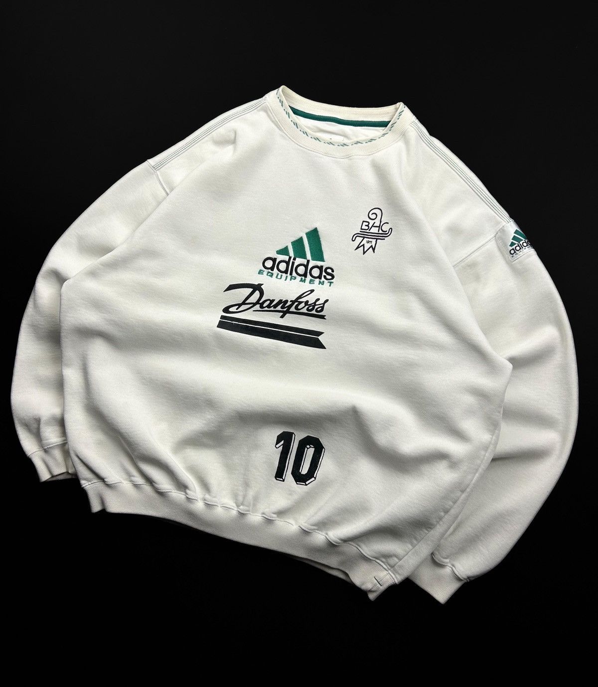 Adidas rare 90s Adidas Equipment Basler Hockey Club 1911 Sweatshirt Size US L / EU 52-54 / 3 - 2 Thumbnail