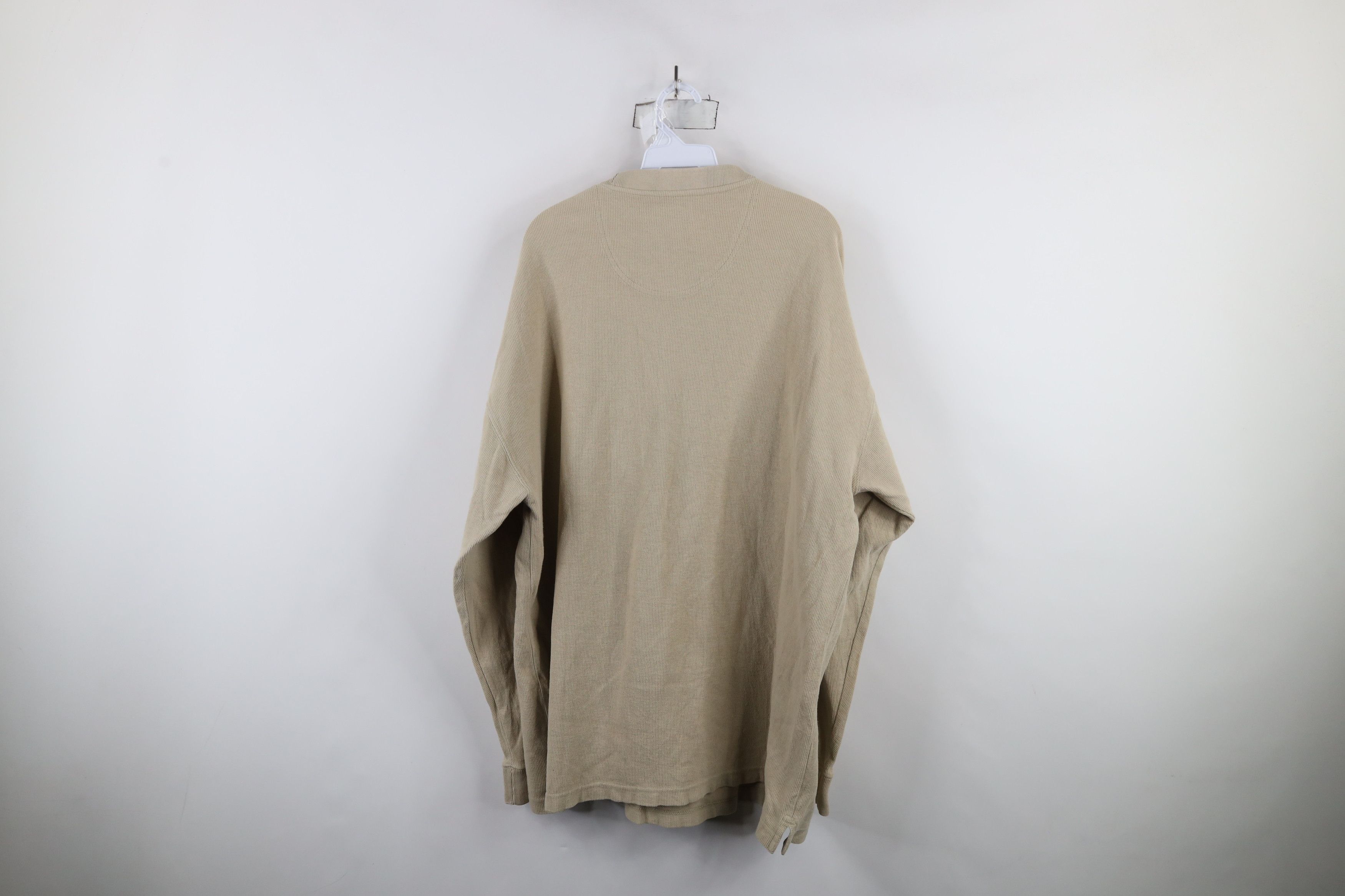 Vintage Vintage 90s Streetwear Waffle Knit Heavyweight T-Shirt Size US XL / EU 56 / 4 - 7 Thumbnail