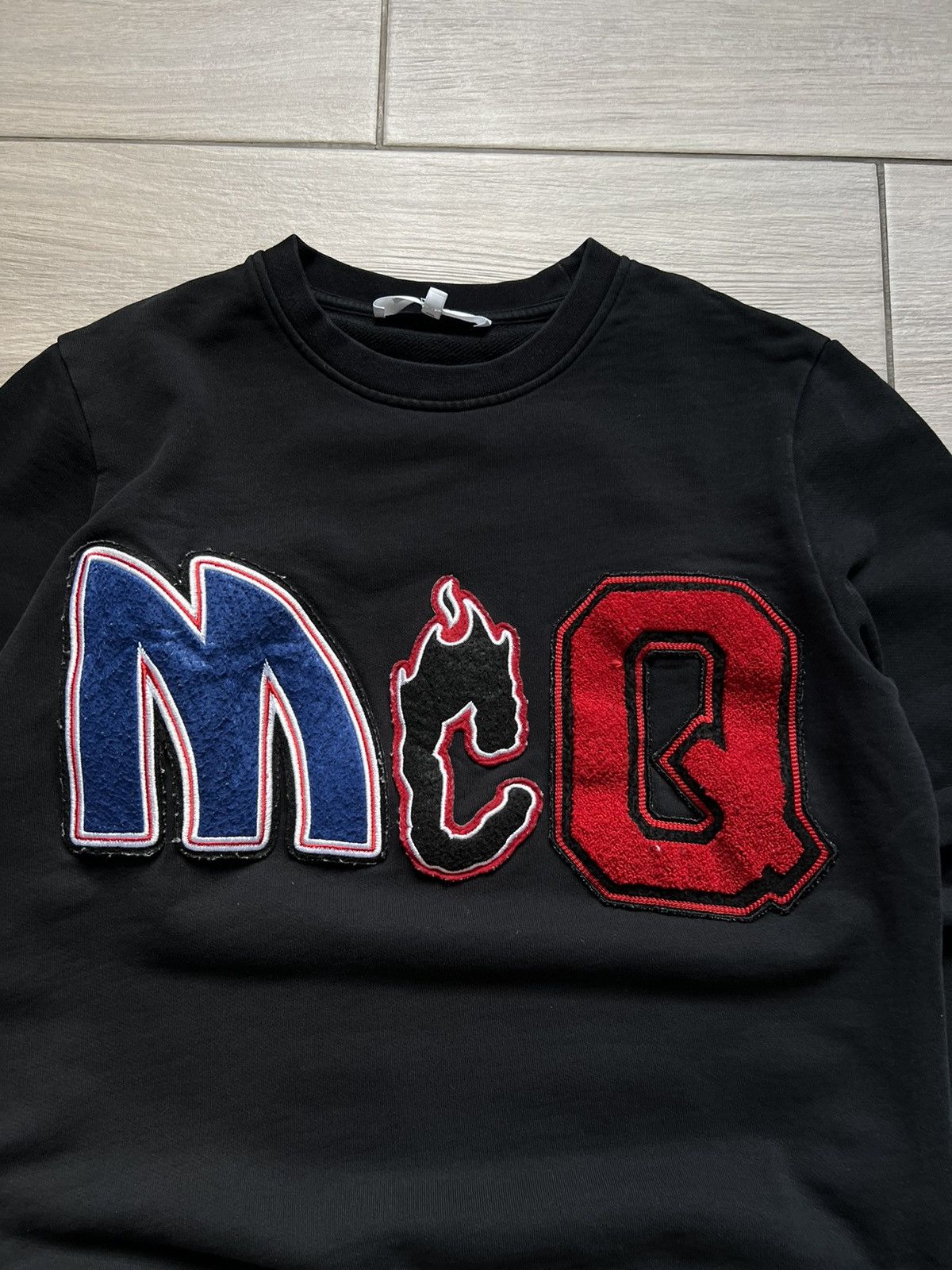 Alexander McQueen McQ Alexander McQueen Black Sweatshirt Type Logo Size US S / EU 44-46 / 1 - 4 Thumbnail