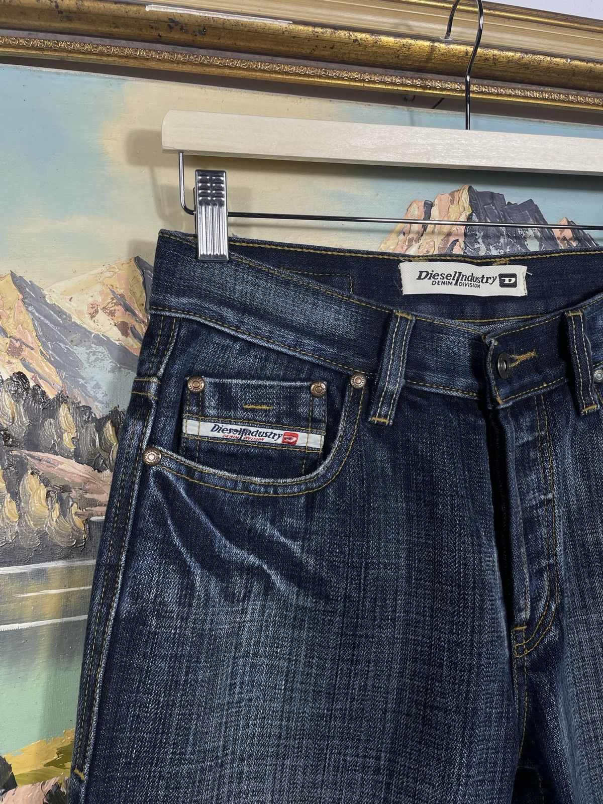 Diesel × If Six Was Nine × Vintage Diesel Vintage Y2k Flare Boot Cut Denim Jeans Trousers Pants Size 30" / US 8 / IT 44 - 6 Thumbnail
