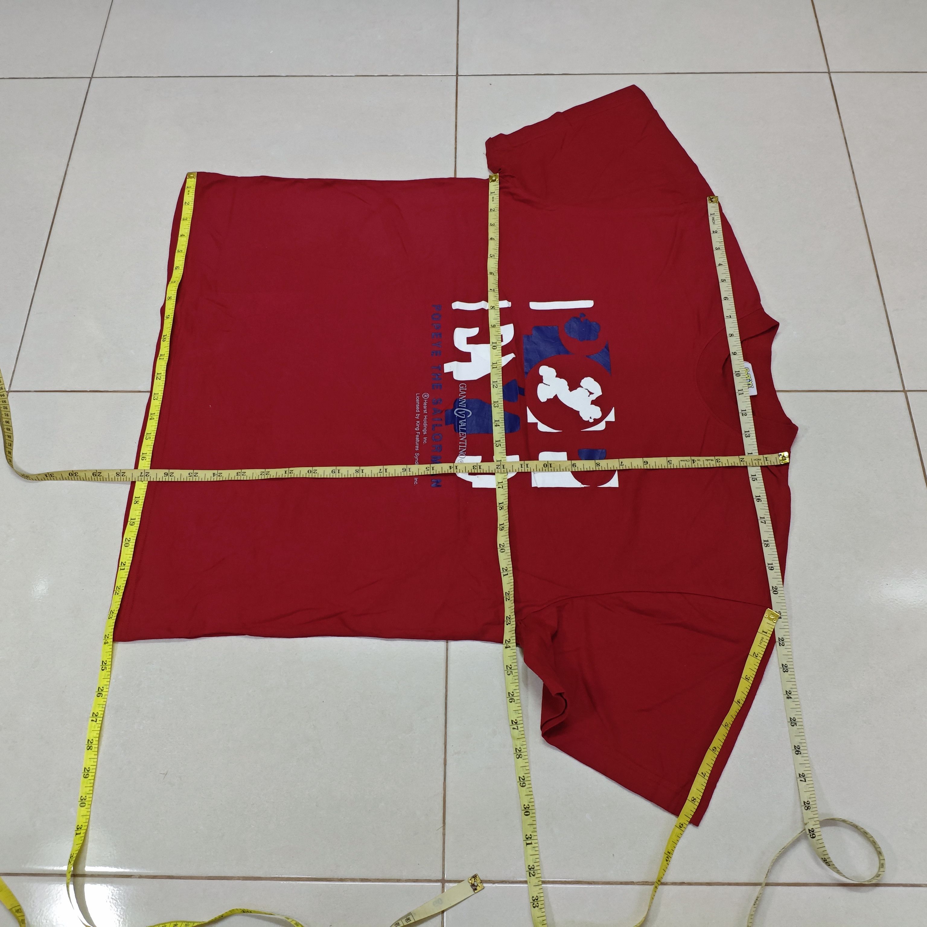 Gianni Valentino GIANNI VALENTINO X POPEYE Red Tee Size US L / EU 52-54 / 3 - 9 Thumbnail
