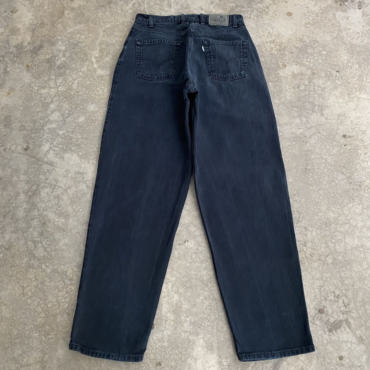 Levi's Vintage 1995 Levis Silvertab “Baggy” Faded Black Jeans Size US 32 / EU 48 - 11 Thumbnail