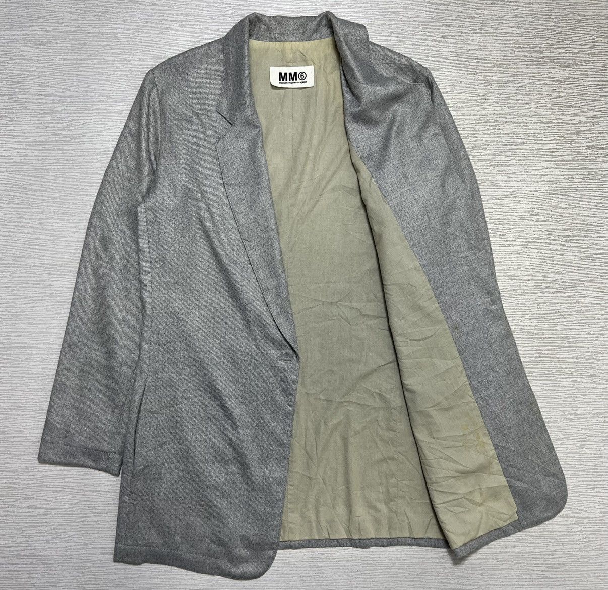 MM6 Maison Margiela - MM6 - Linen Effect Long Blazer Size S / US 4 / IT 40 - 5 Thumbnail