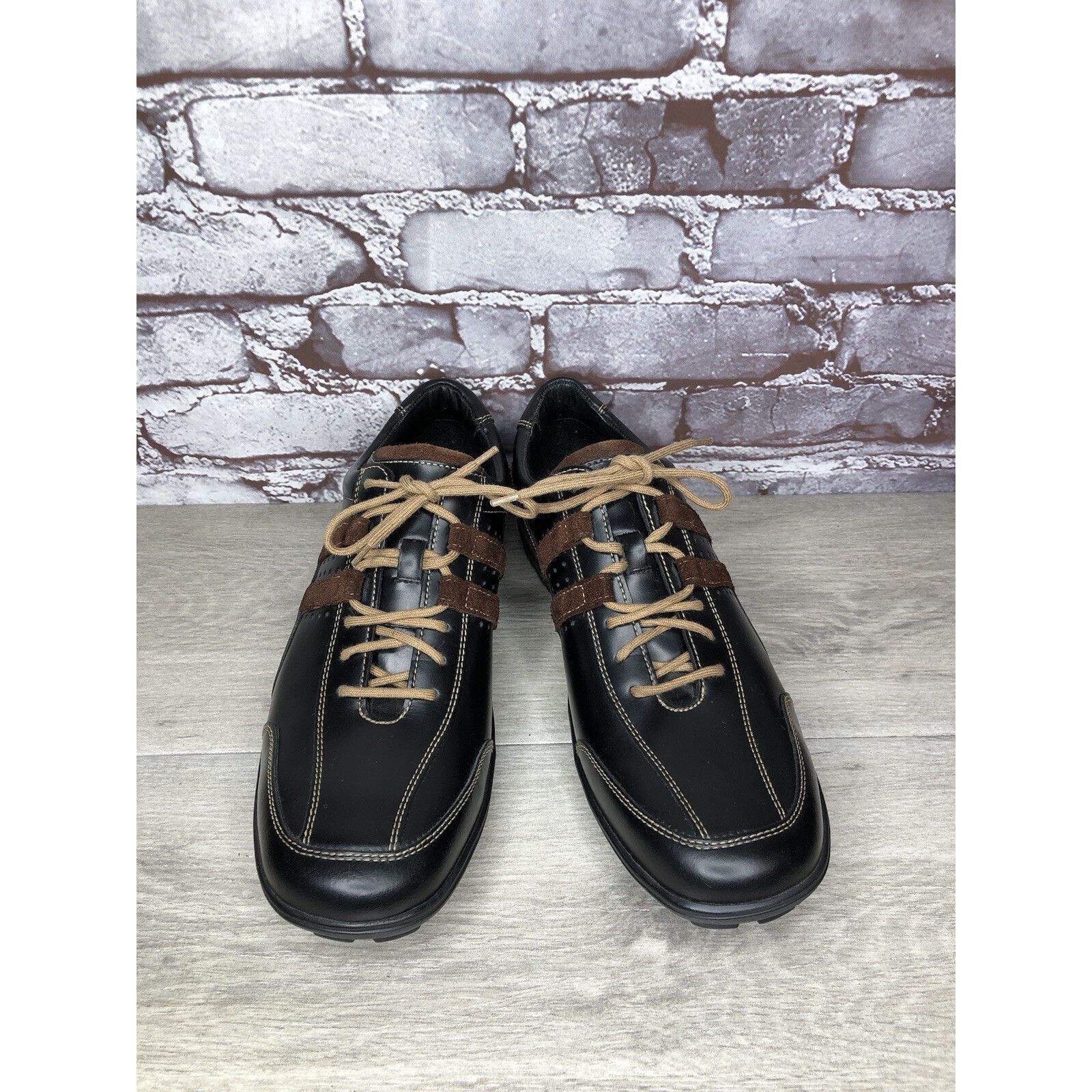Cole Haan Cole Haan Country Black Brown Leather Vibram Soles Oxfords M Size US 11 / EU 44 - 15 Thumbnail