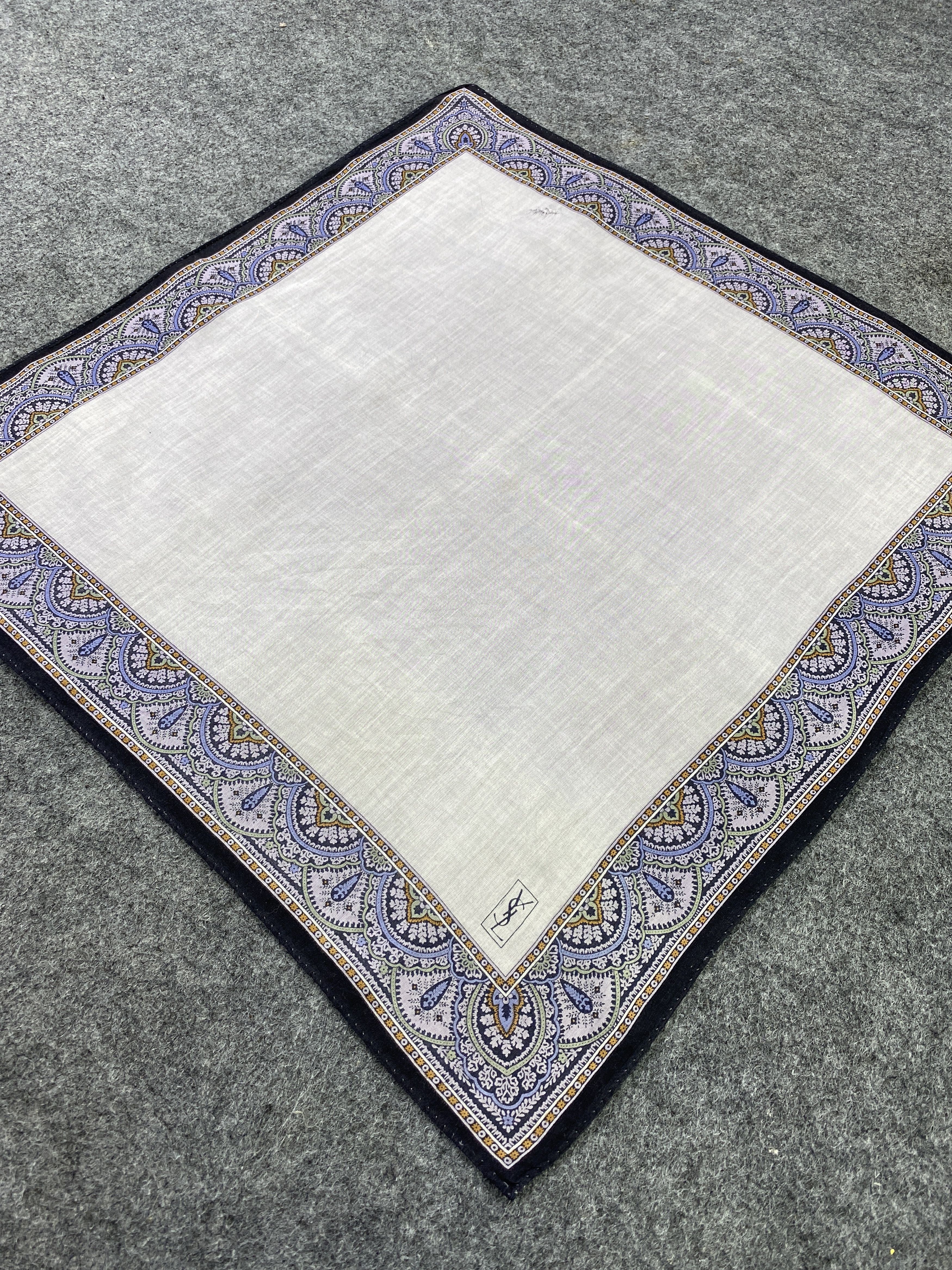 Yves Saint Laurent Yves Saint Laurent Handkerchief / Bandana / Neckerchief-B449 Size ONE SIZE - 4 Thumbnail