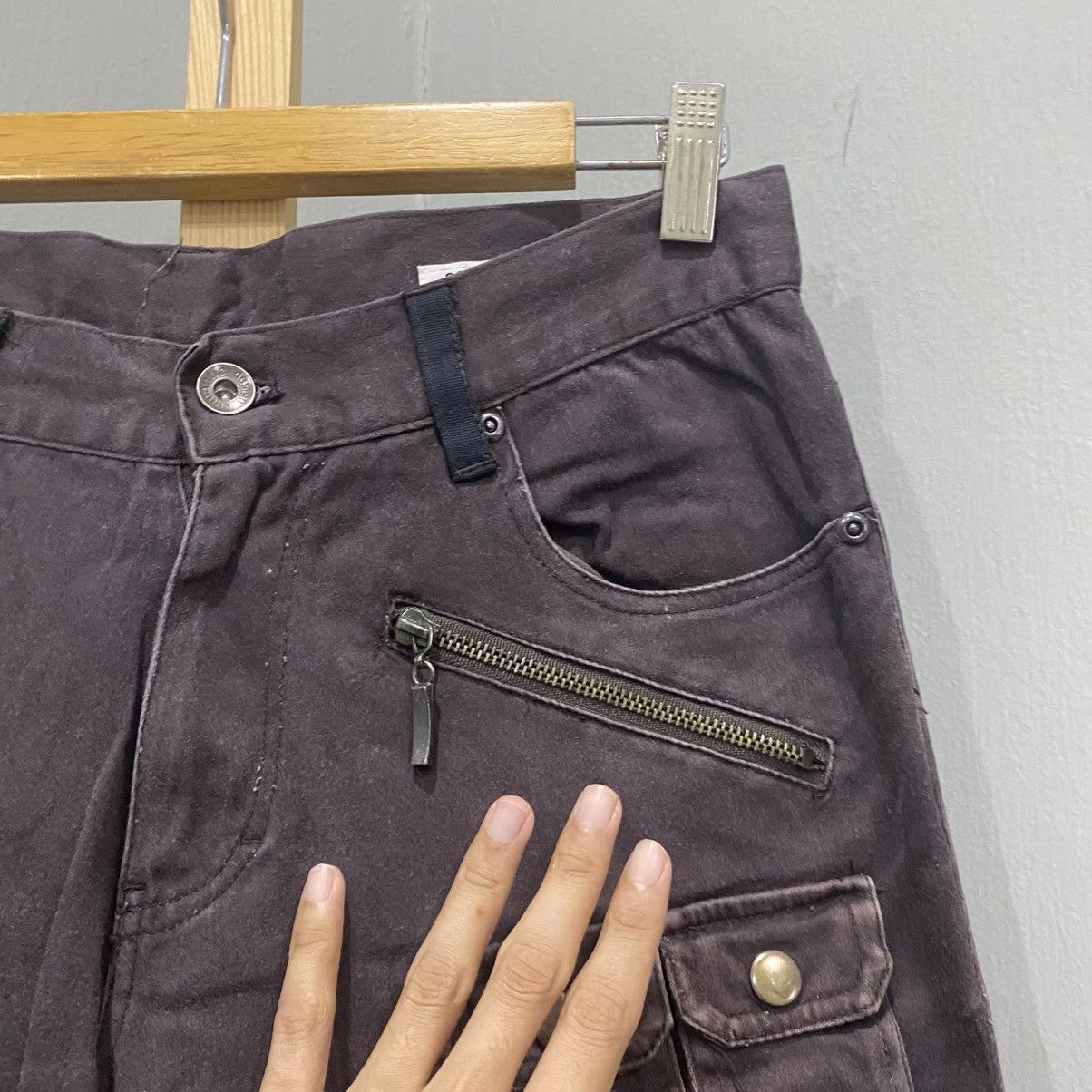 semanticdesign Semantic Design Japan Multi-Pocket 3D Flared Cargo Pants Size US 30 / EU 46 - 11 Thumbnail