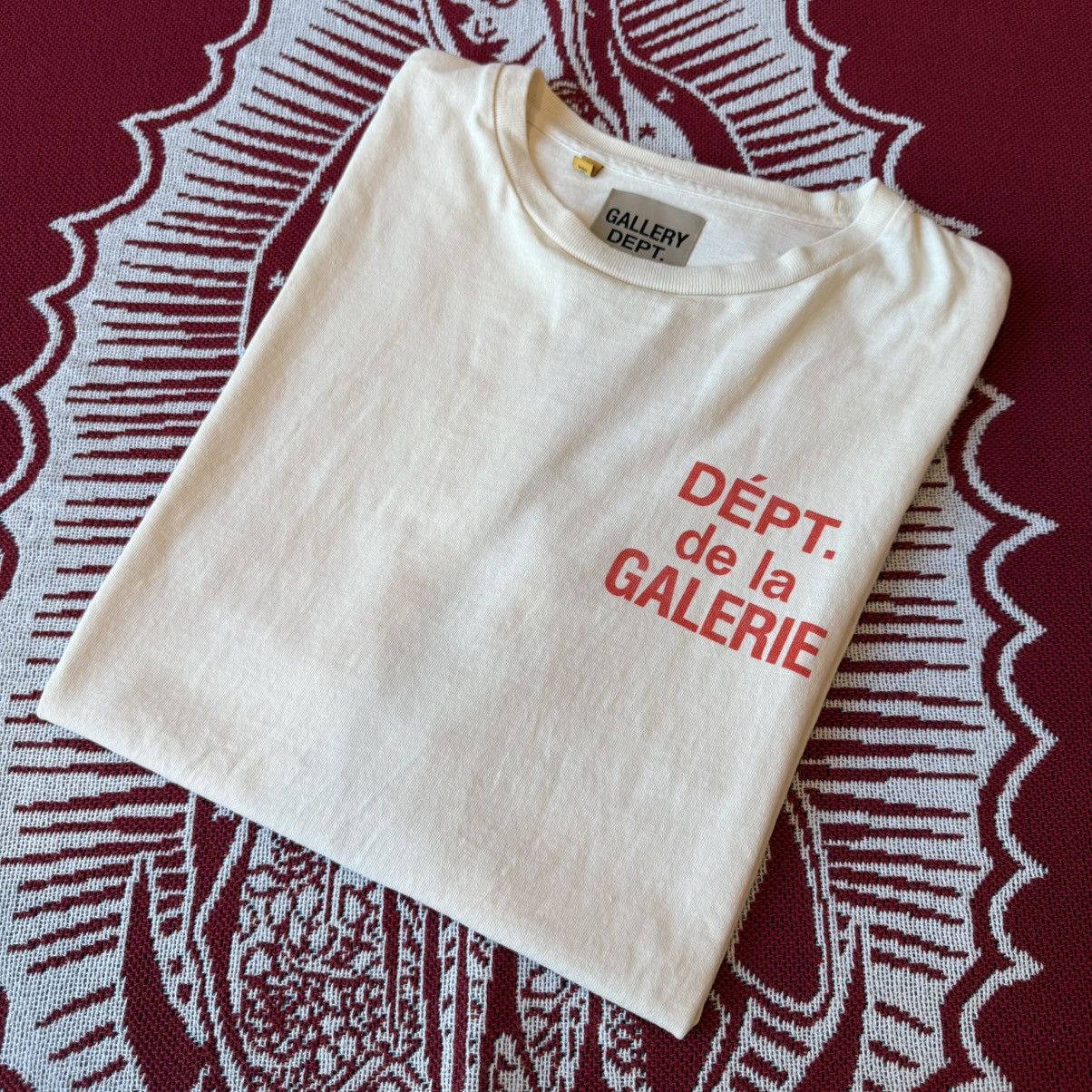 Gallery Dept. Gallery Dept. Vintage French Tee Cream White Size XL Size US XL / EU 56 / 4 - 2 Thumbnail