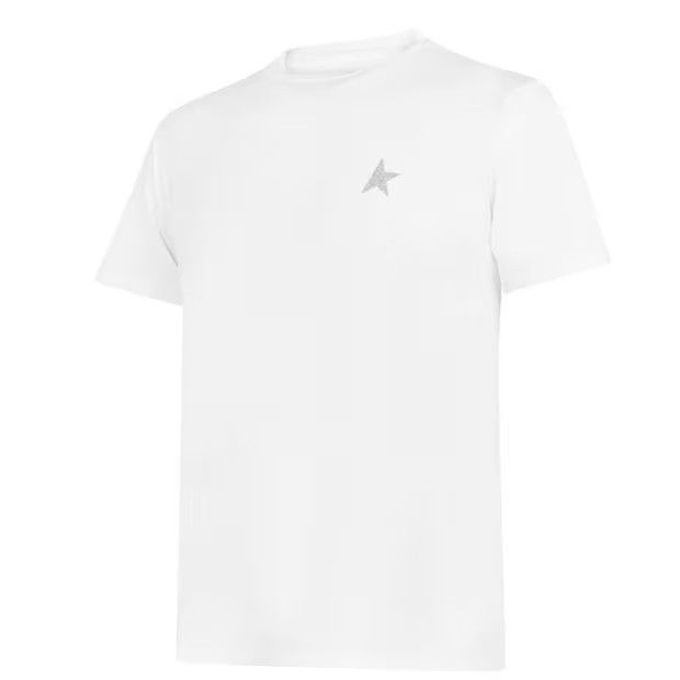 Golden Goose o1g2r1mq1024 Star Regular T-Shirt in White & Silver Size L / US 10 / IT 46 - 3 Thumbnail