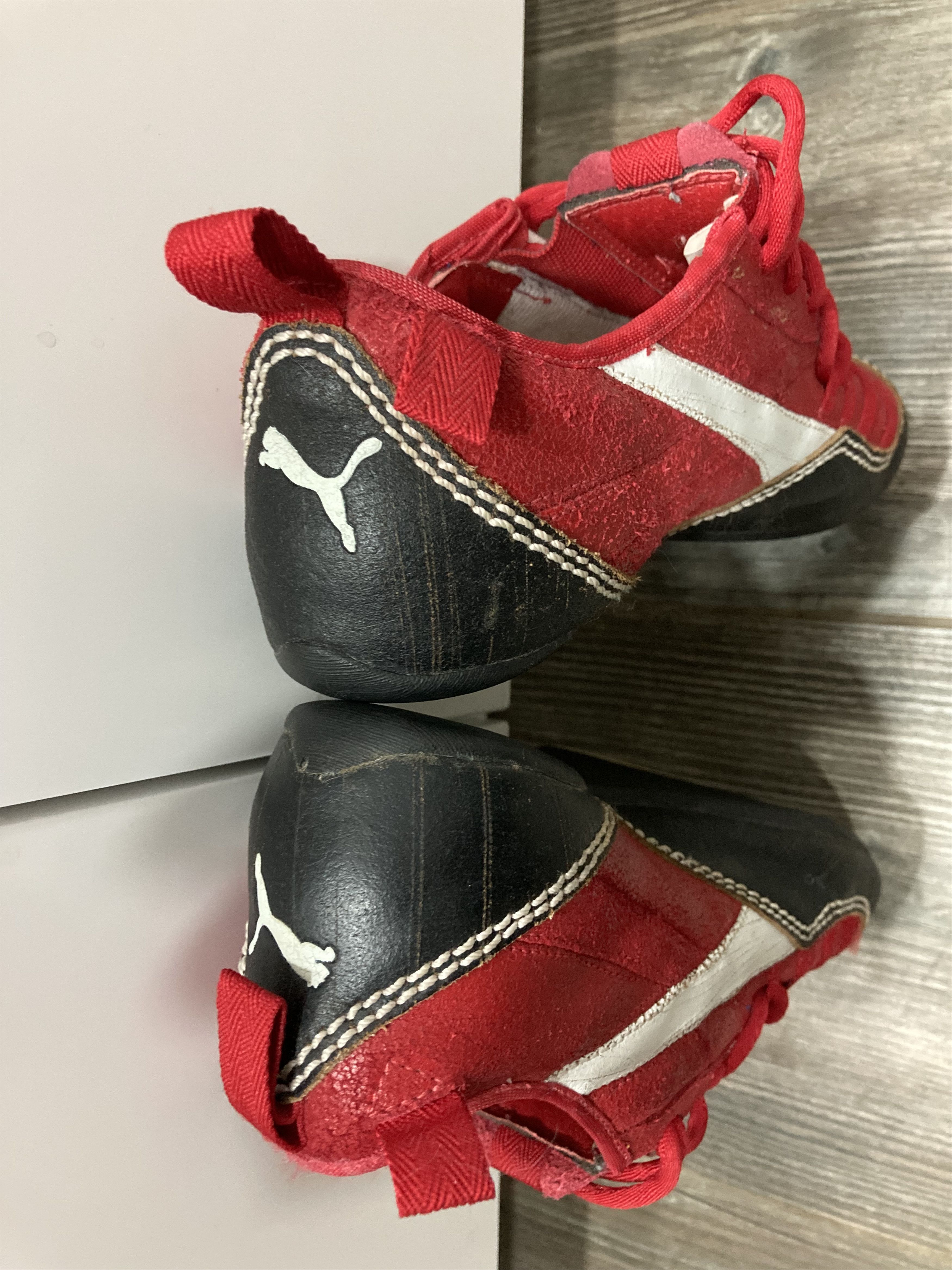 Puma Vintage 00s Puma Speedcat Distressed Leather Y2K Sneakers Size US 7.5 / EU 40-41 - 6 Thumbnail