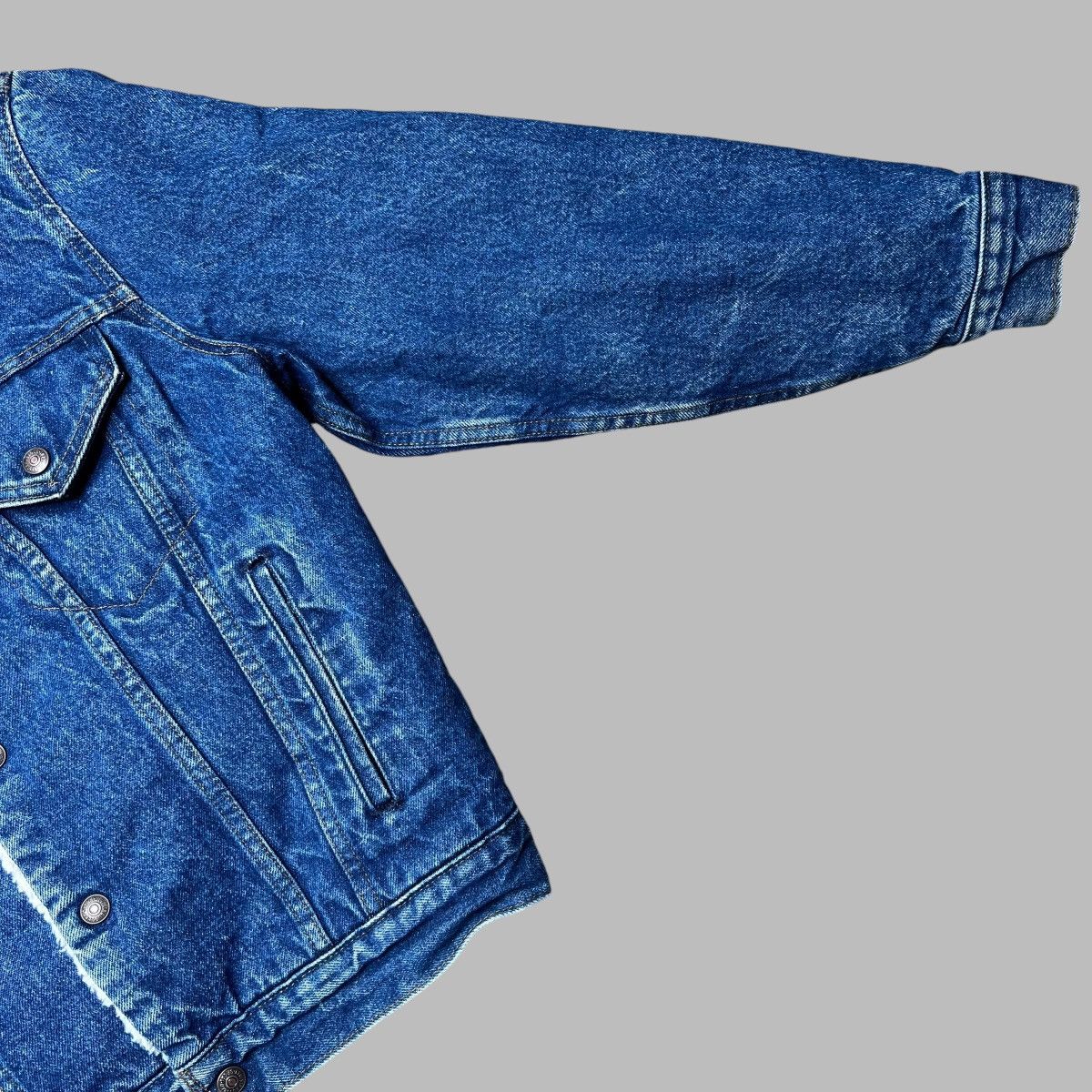 Levi's × Vintage Vintage 1980s Levi’s Denim Sherpa Lined Trucker Jacket Size US S / EU 44-46 / 1 - 7 Thumbnail