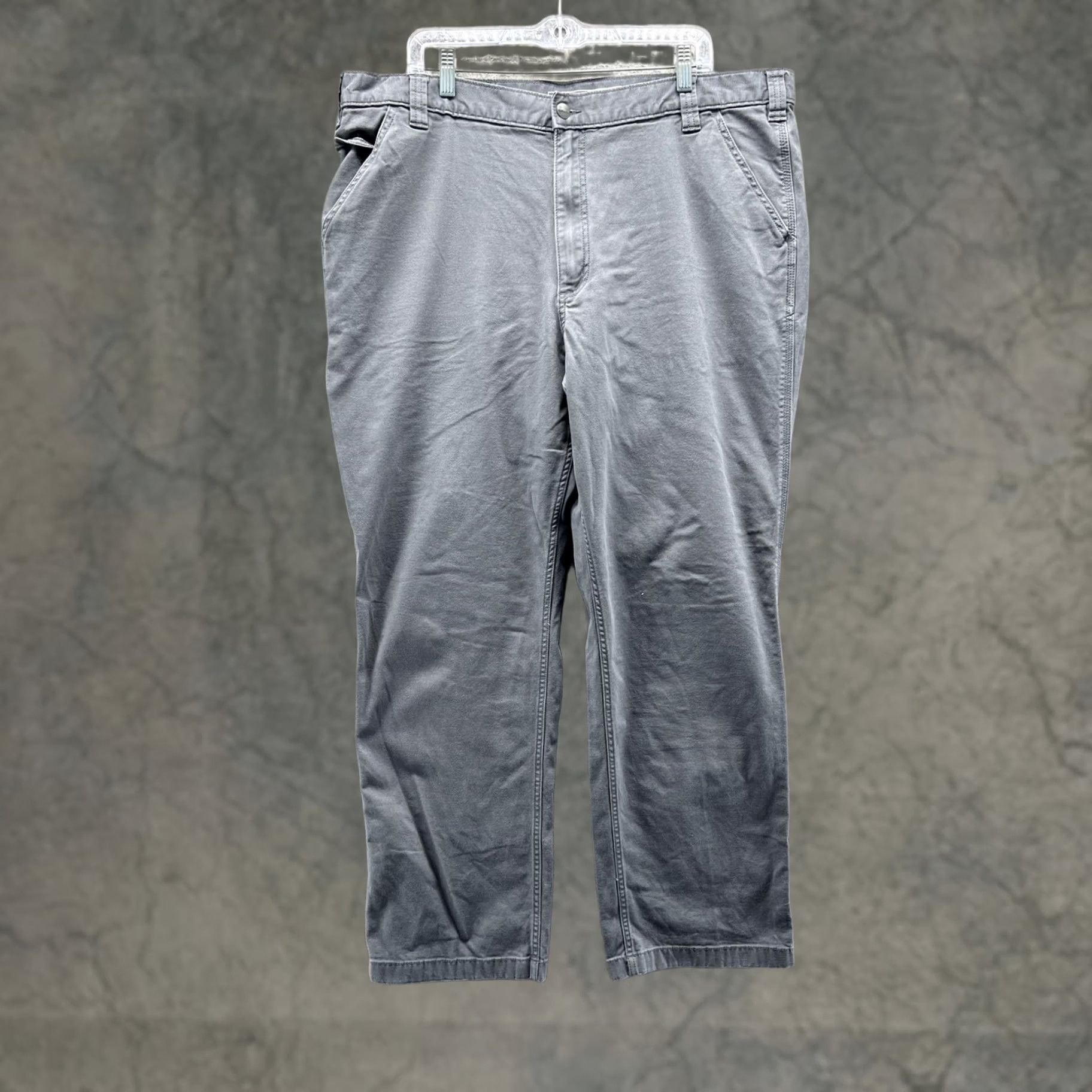 Carhartt Carhartt Pants Mens 42x32 Gray Carpenter Canvas Workwear Rugged Flex Relaxed Size US 42 / EU 58 - 1 Thumbnail