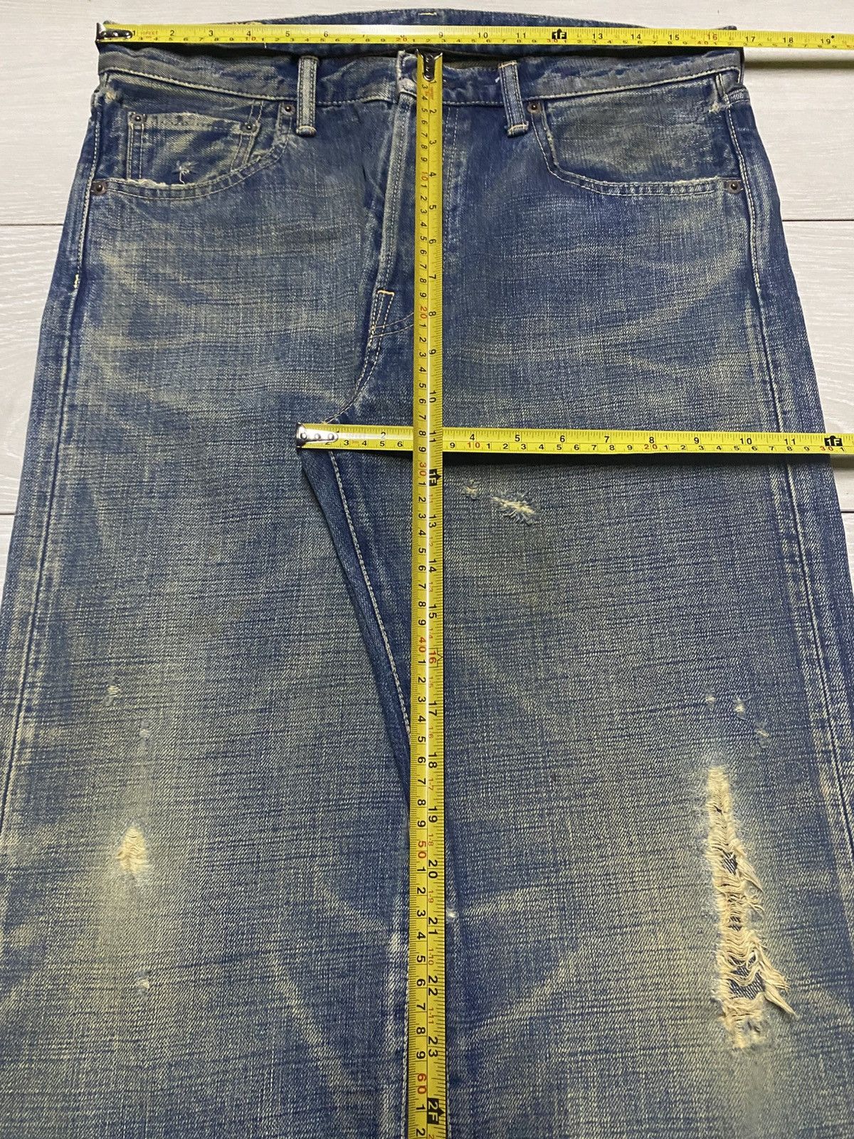 Levi's Vintage Levis Japan Mud Wash Rusty Distressed Loose Jeans Size US 33 - 15 Thumbnail