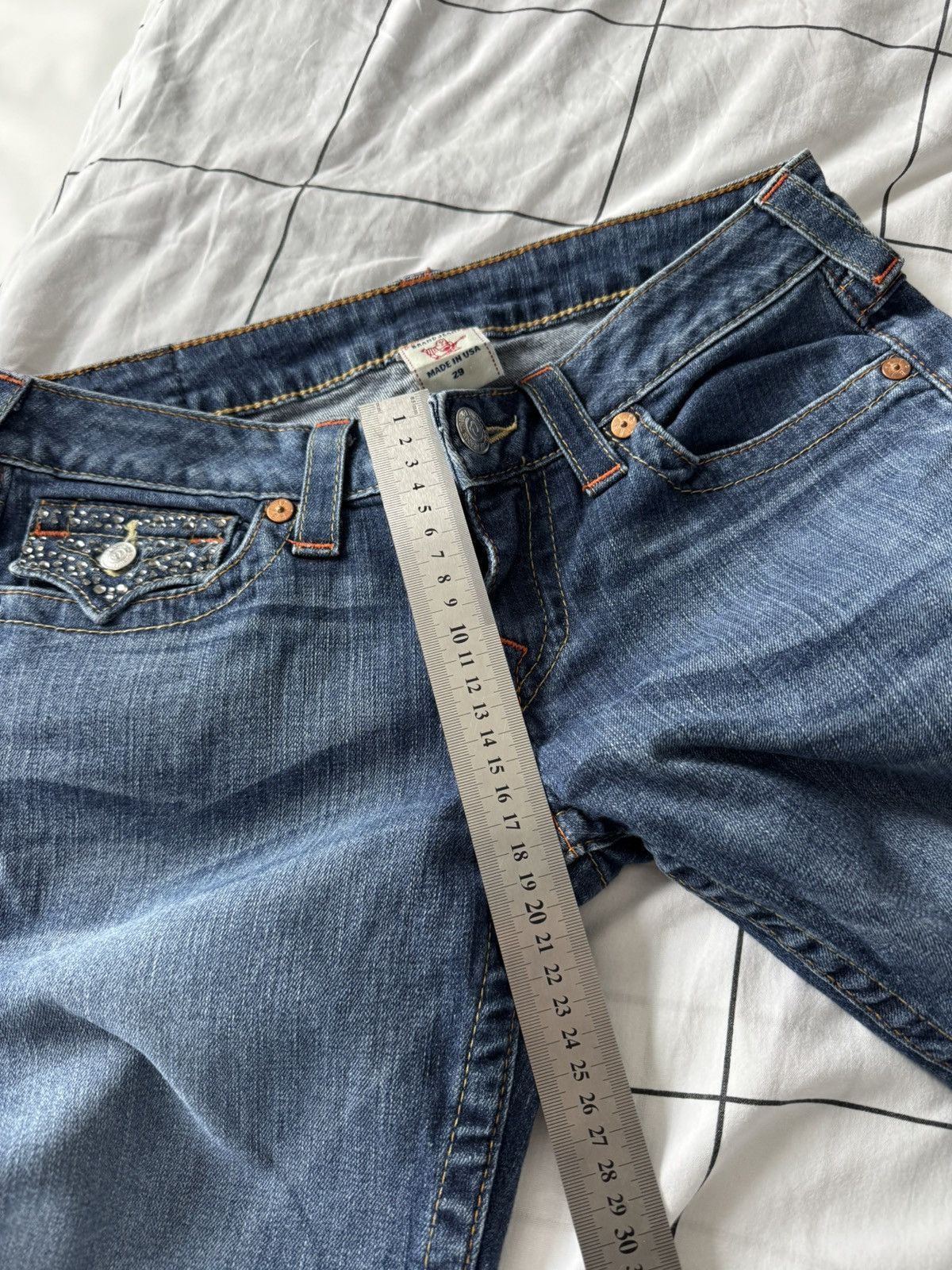 True Religion Sexy Washed Low Waist True Religion Jeans Size 29 Japanesse Size 29" - 19 Thumbnail