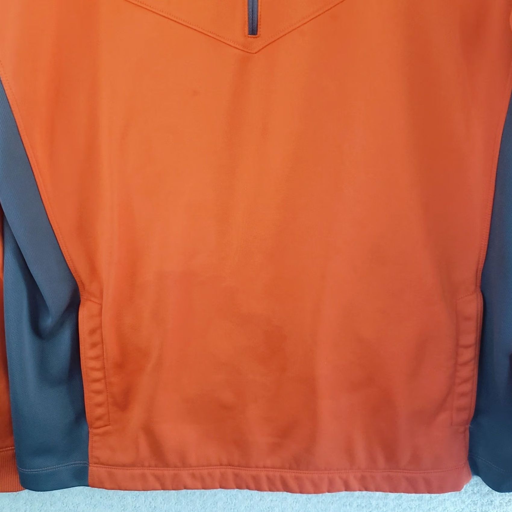 Nike Nike Golf Mens M Orange Tour Performance Therma-Fit 1/4 Zip Pullover SC Logo Shirt Size US L / EU 52-54 / 3 - 2 Thumbnail
