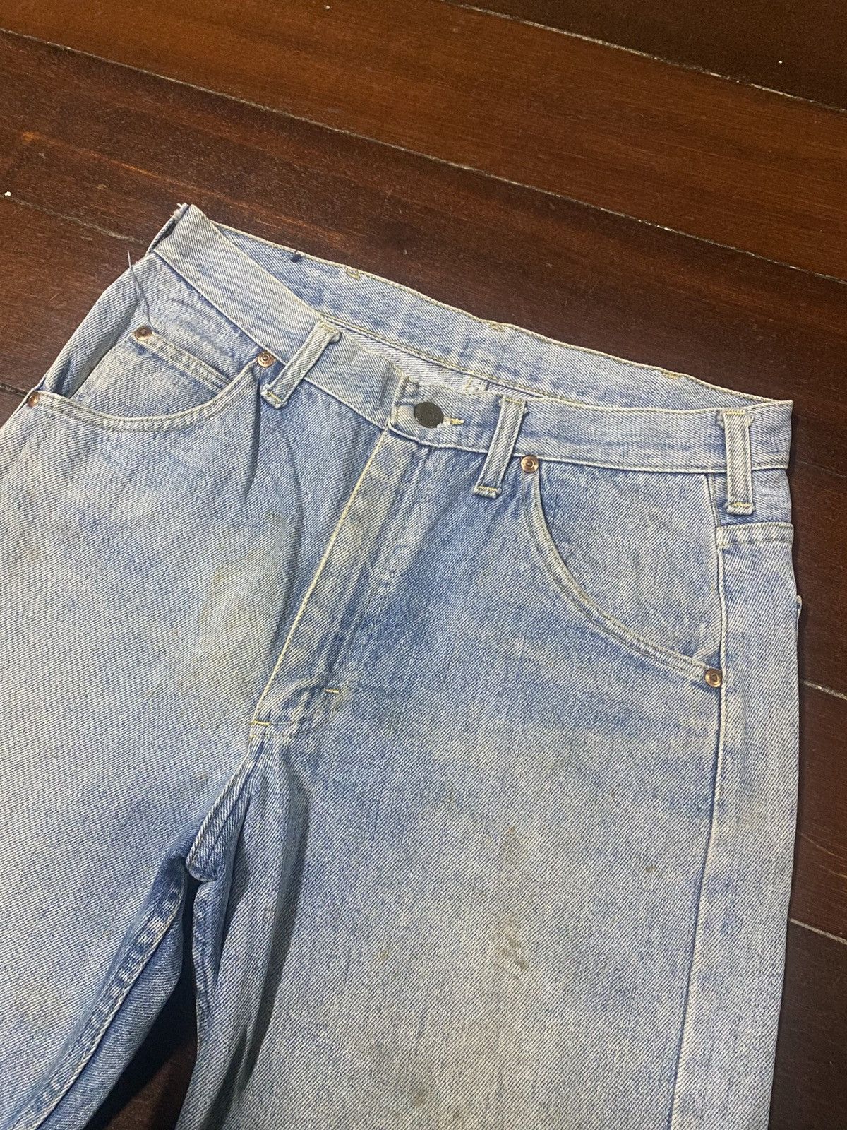 Lee Vintage 70s 80s Lee Riders Distressed mud wash rusty Size US 32 / EU 48 - 6 Thumbnail
