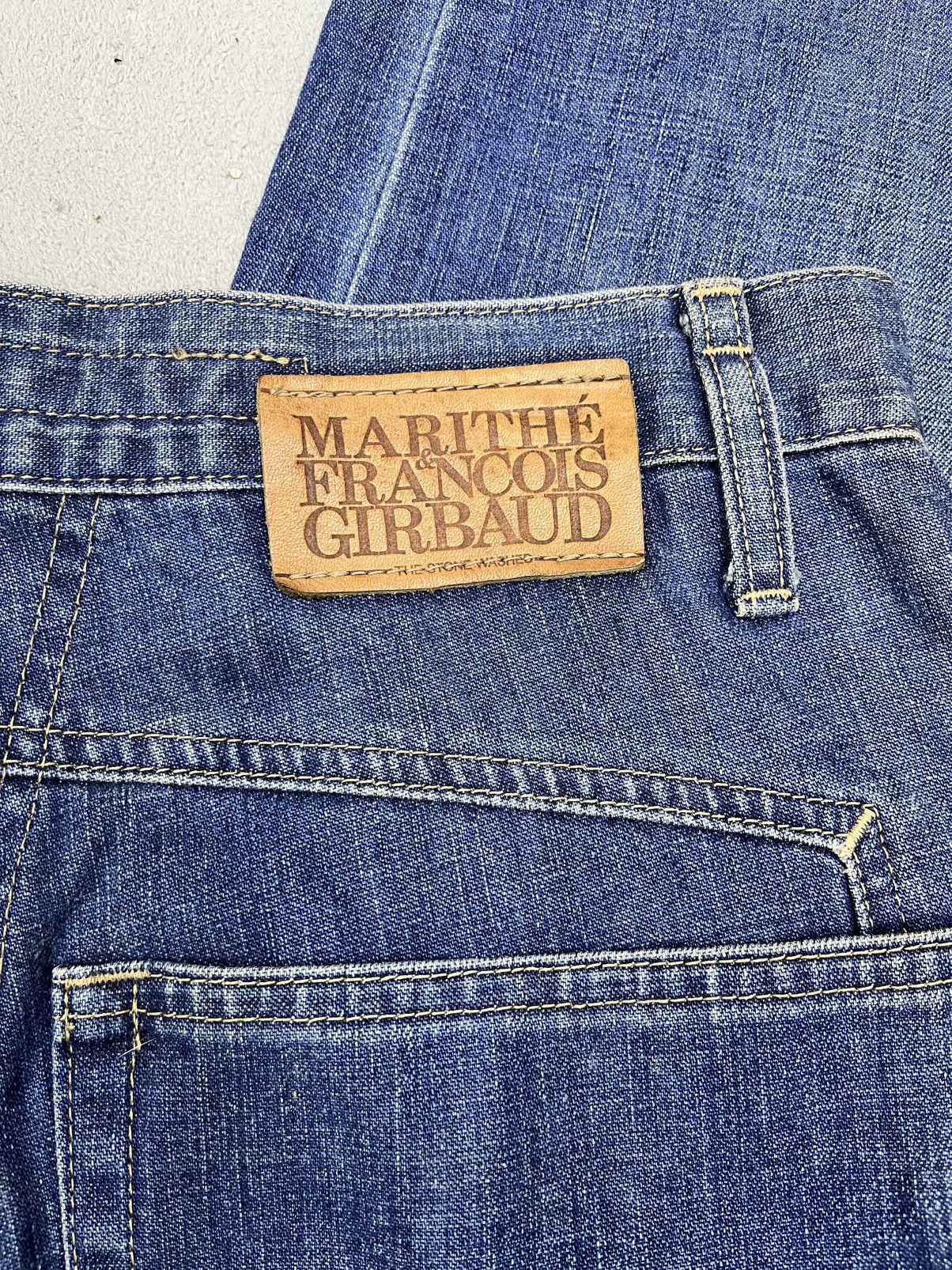 Marithe + Francois Girbaud 🔥MARITHE & FRANCOIS GIRBAUD BACKWARDS PATTERN BAGGY JEANS Size US 31 - 9 Thumbnail