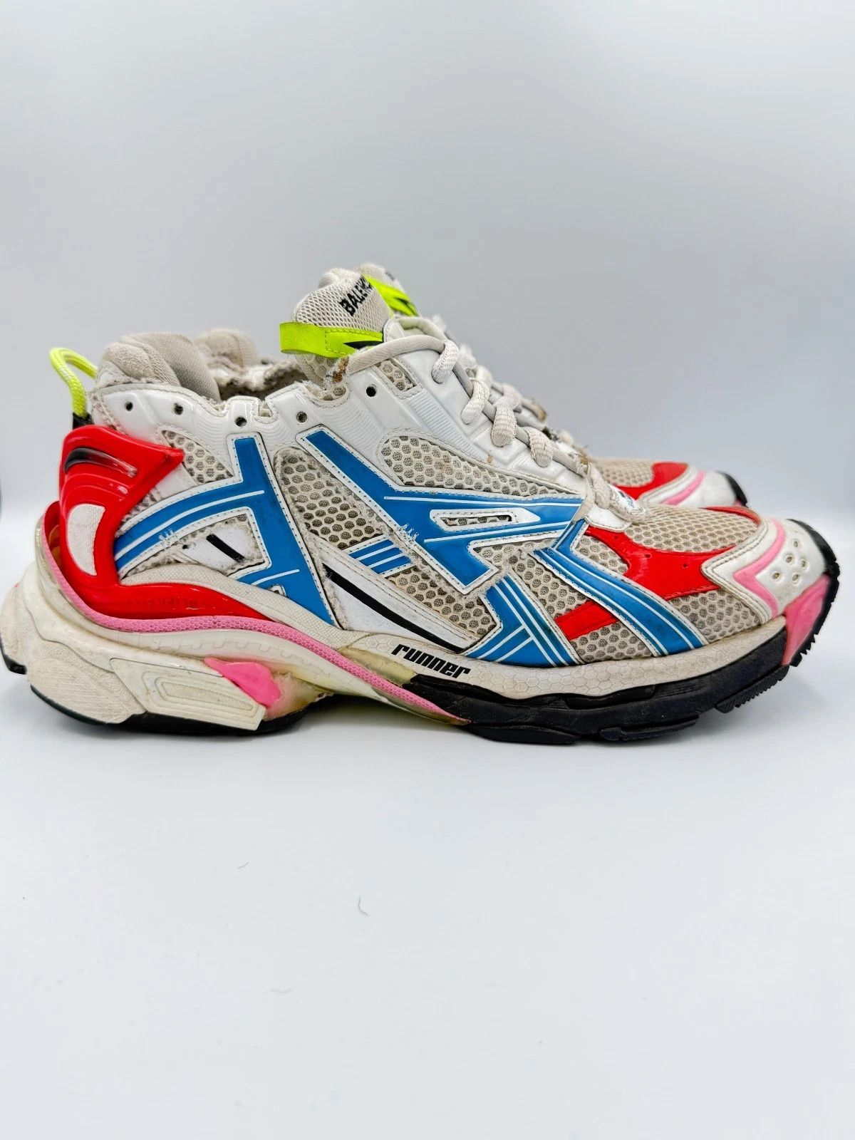 Balenciaga Balenciaga Runner 1.0 Multicolor Blue Red Pink Yellow Size US 11 / EU 44 - 2 Thumbnail