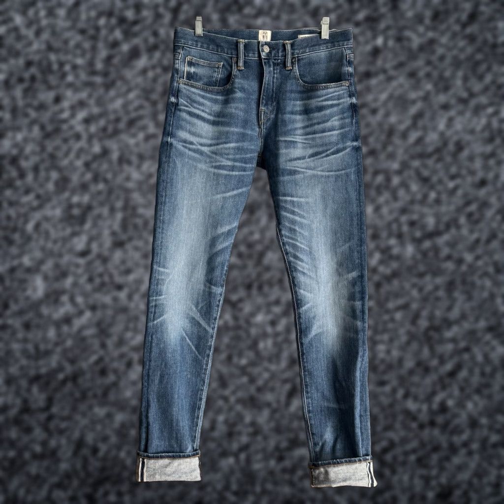 KATO HIROSHI KATO The Scissors Slim Tapered Stretch Selvedge Denim Jeans Sz 30 Slim Fit Mens 30 Blue Denim 4-way Stretch Zipper Fly Inseam 33 Vintage: No Size US 30 / EU 46 - 1 Thumbnail