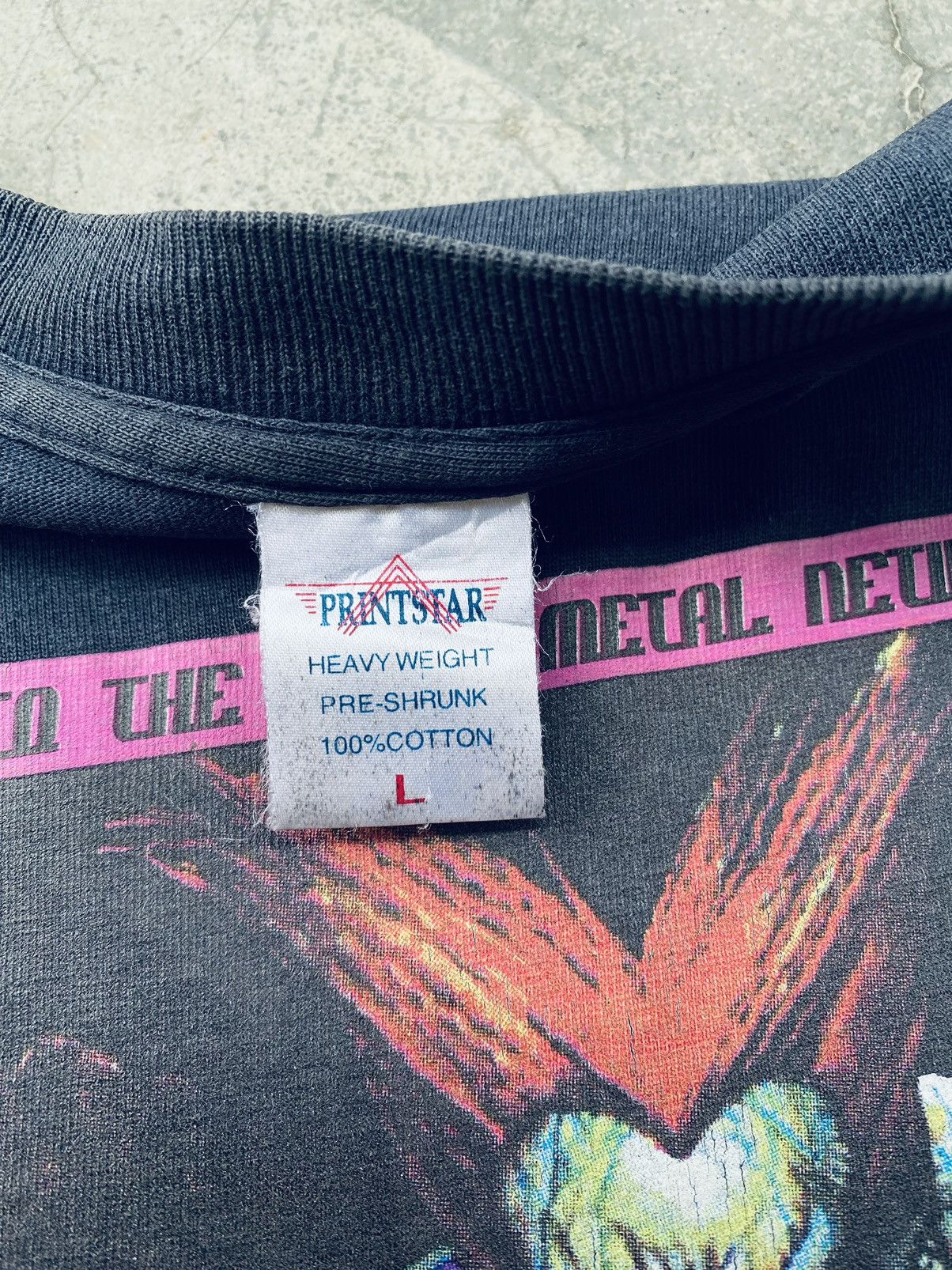 Band Tees Vintage Anime Game Heavy Metal Geomatrix Distressed Tees Size US L / EU 52-54 / 3 - 7 Thumbnail