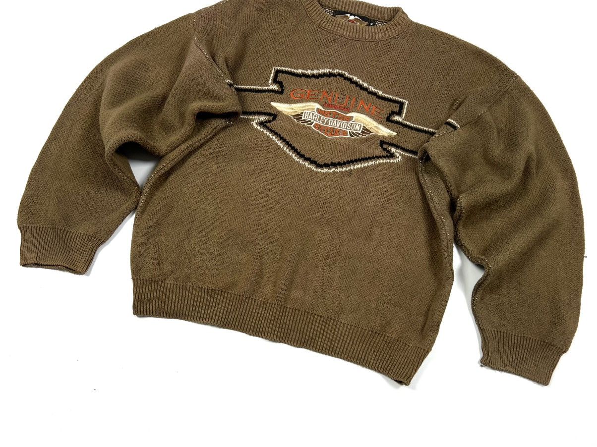 Harley Davidson × Vintage Vintage Harley Davidson USA Big Logo Knit Sweater Size XL Size US XL / EU 56 / 4 - 10 Thumbnail