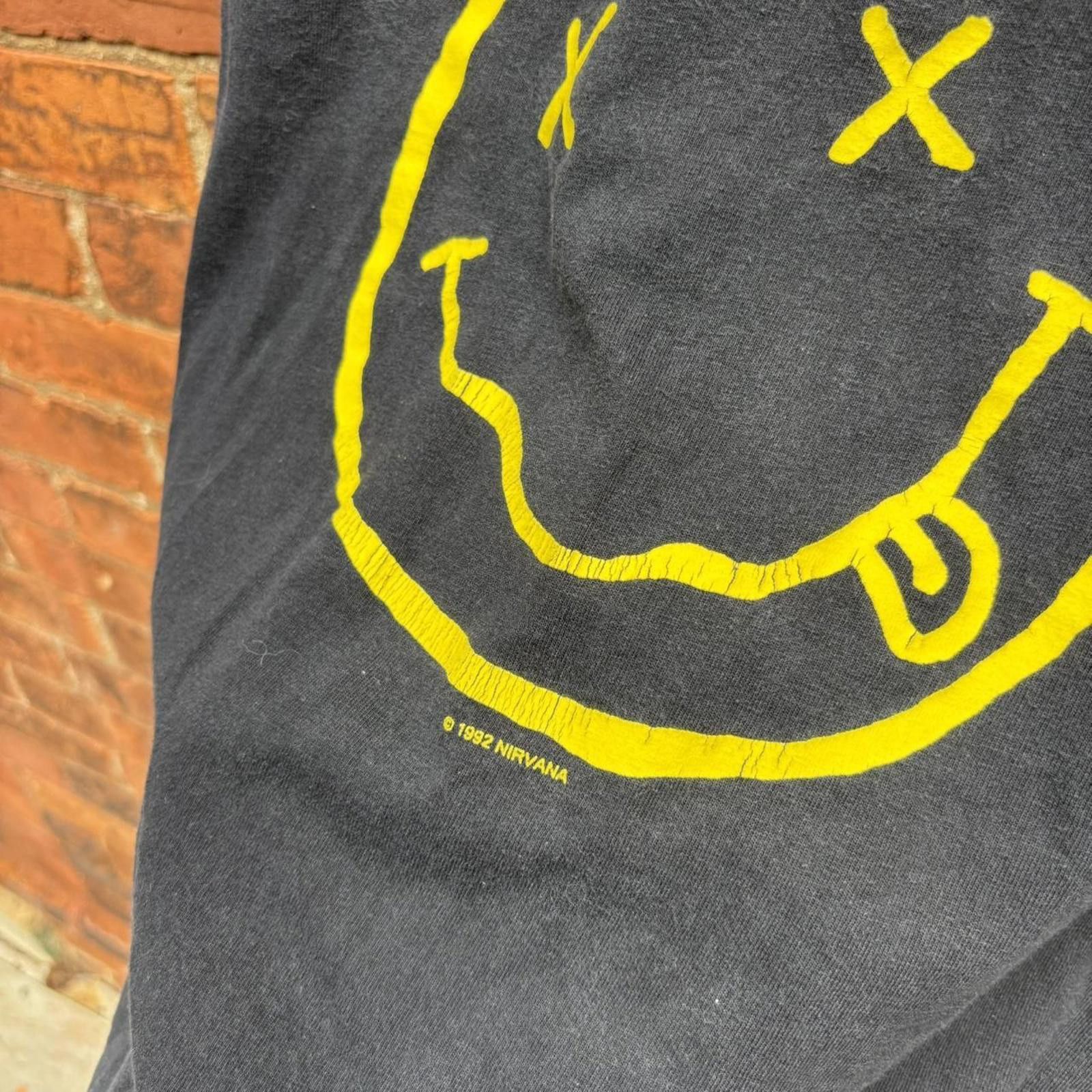 Other Vintage nirvana smiley t shirt 00s L Size US L / EU 52-54 / 3 - 3 Thumbnail