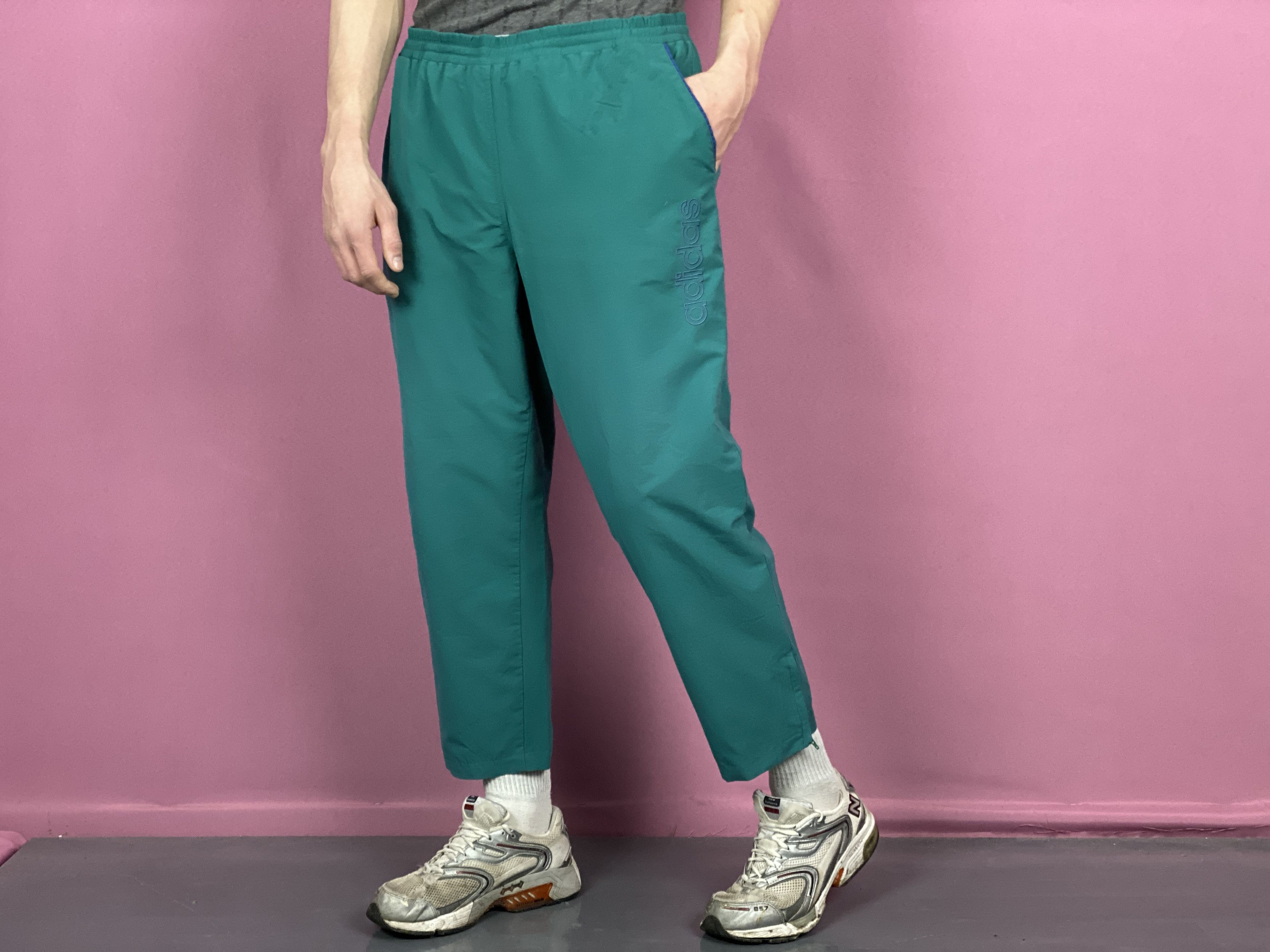 Adidas × Vintage 90s Adidas Vintage Men's Track Pants - M Size US 32 / EU 48 - 3 Thumbnail