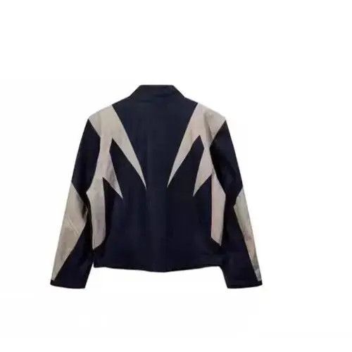 Other Retro Color Block Casual Motorcycle Jacket Size US L / EU 52-54 / 3 - 4 Thumbnail