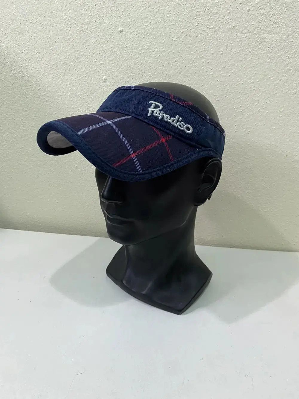 Japanese Brand × Vintage Paradiso Plaid Tartan Cap Hat Size ONE SIZE - 3 Thumbnail