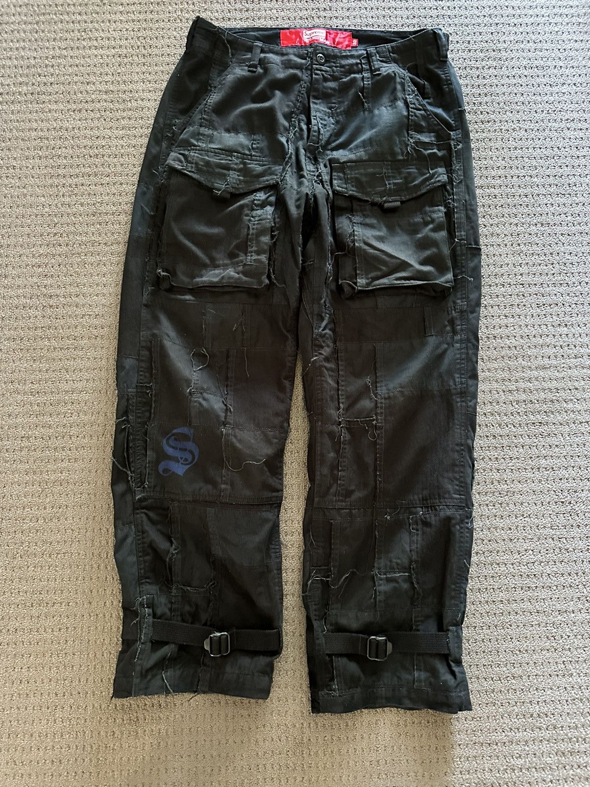 Junya Watanabe × Supreme Supreme x Junya Watanabe Patchwork Cargos Size US 32 / EU 48 - 1 Thumbnail