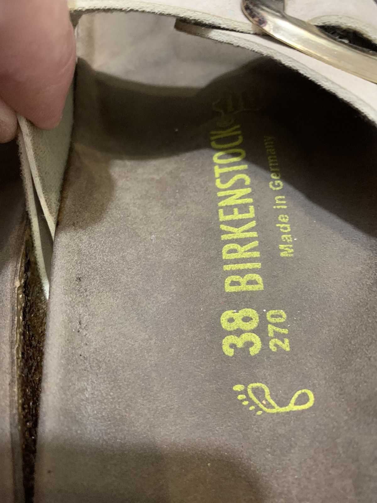 Birkenstock Birkenstock Madrid Big Buckle Women’s Nubuck Leather Slides Size US 8 / IT 38 - 5 Thumbnail