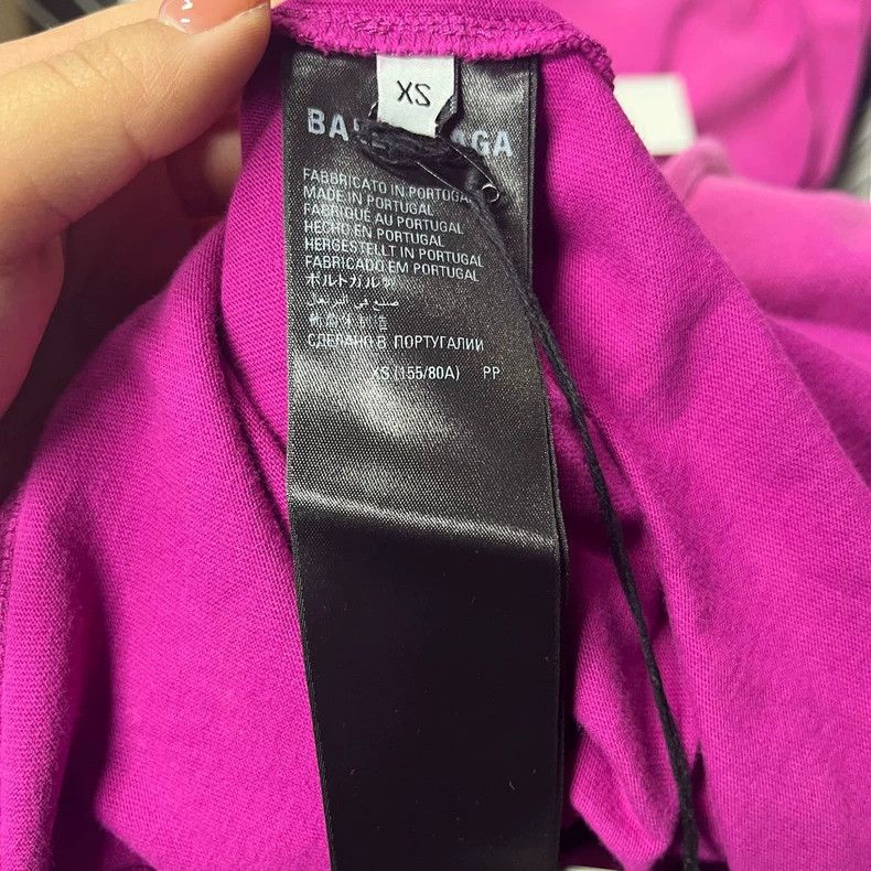 Balenciaga Balenciaga Pink cola classic logo tie-dyed embroidered shor Size US XXS / EU 40 - 6 Thumbnail