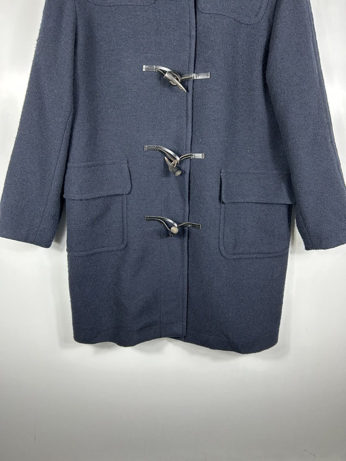 Vintage ⚡️Vintage New Yorker Hooded Wool Duffle Long Coat Jacket Size US L / EU 52-54 / 3 - 6 Thumbnail