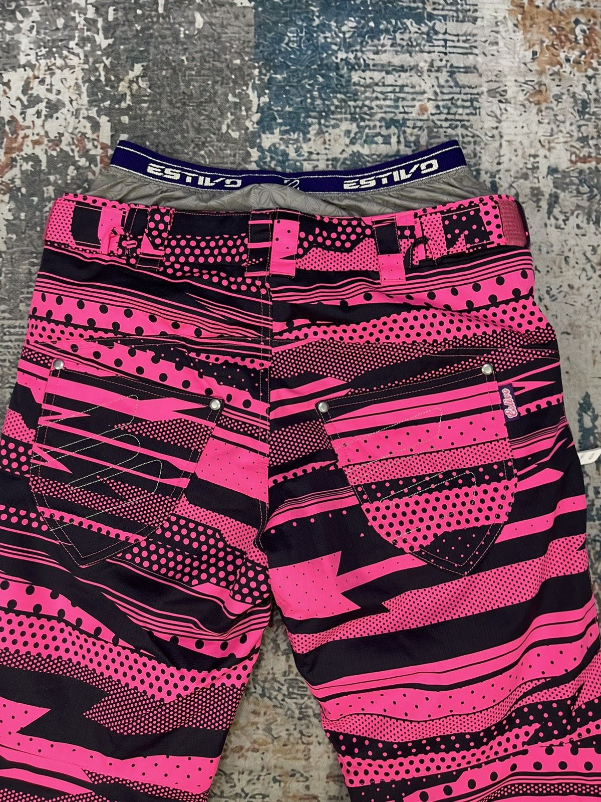 Sports Specialties Estivo Pink Tiger Stripe Snow Ski Pant Size 30" / US 8 / IT 44 - 4 Thumbnail