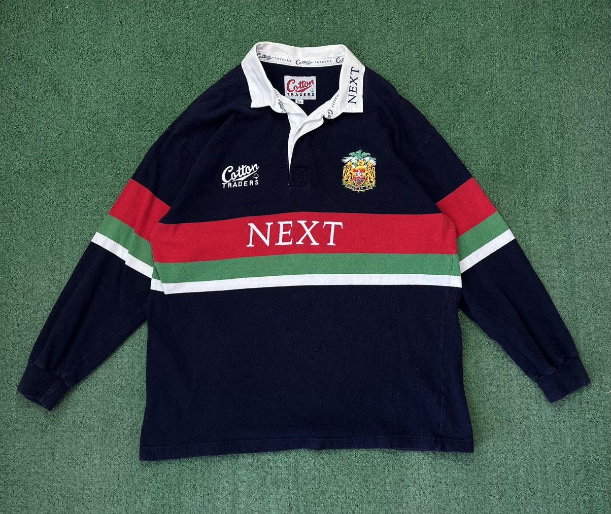 Cotton Traders Leicester Rugby Jersey Vintage 90s Cotton Traders Size US XL / EU 56 / 4 - 1 Thumbnail