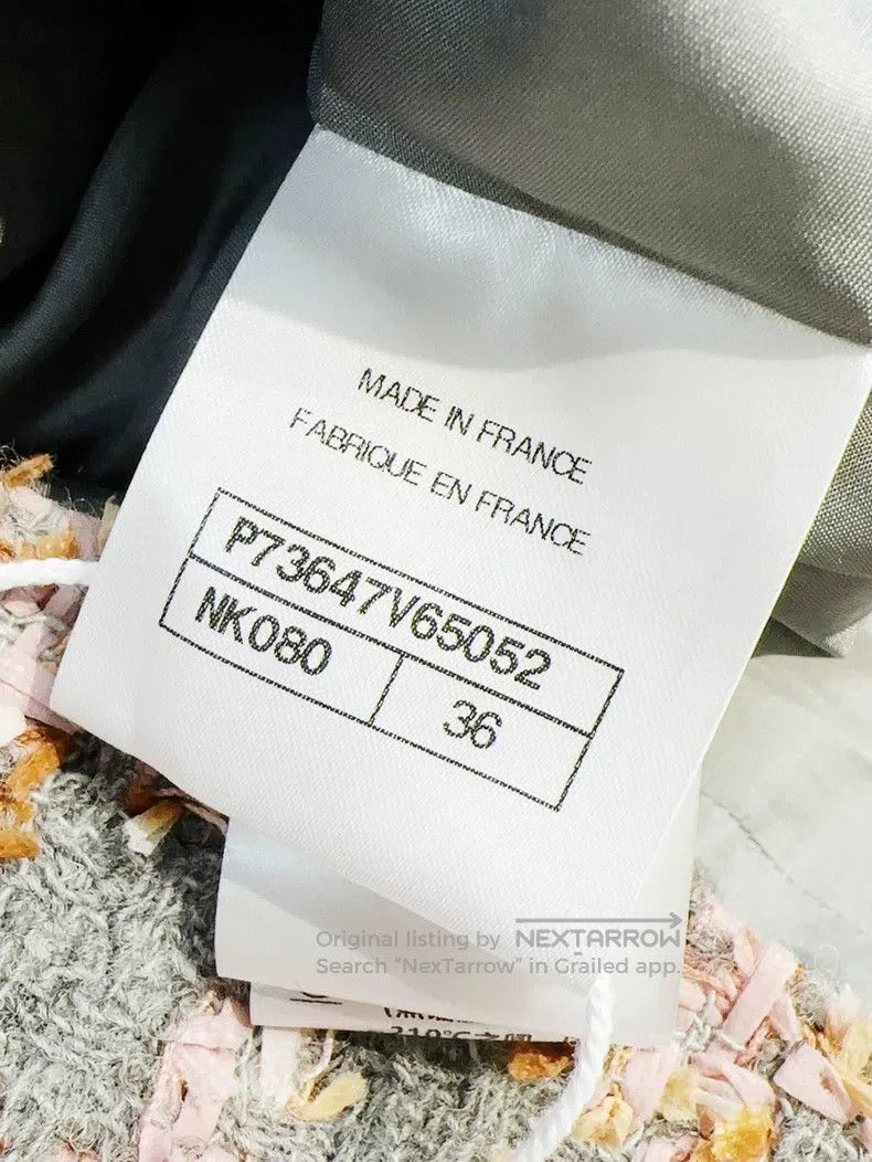 Chanel Chanel 22K autumn and winter pink 36 yards gray plaid twee Size 24" / US 00 / IT 34 - 7 Thumbnail
